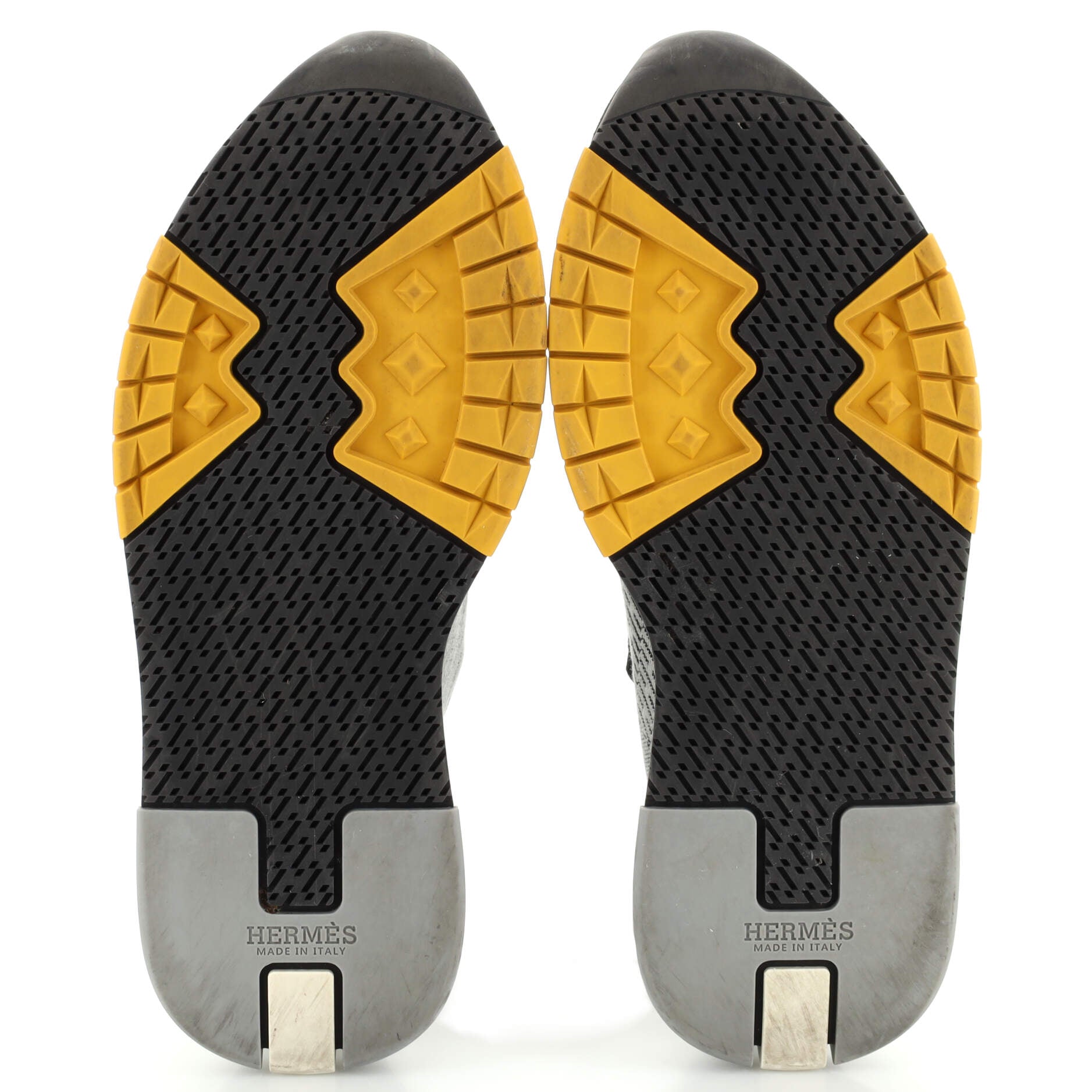Men's Addict Sneakers Knit Fabric with Leather