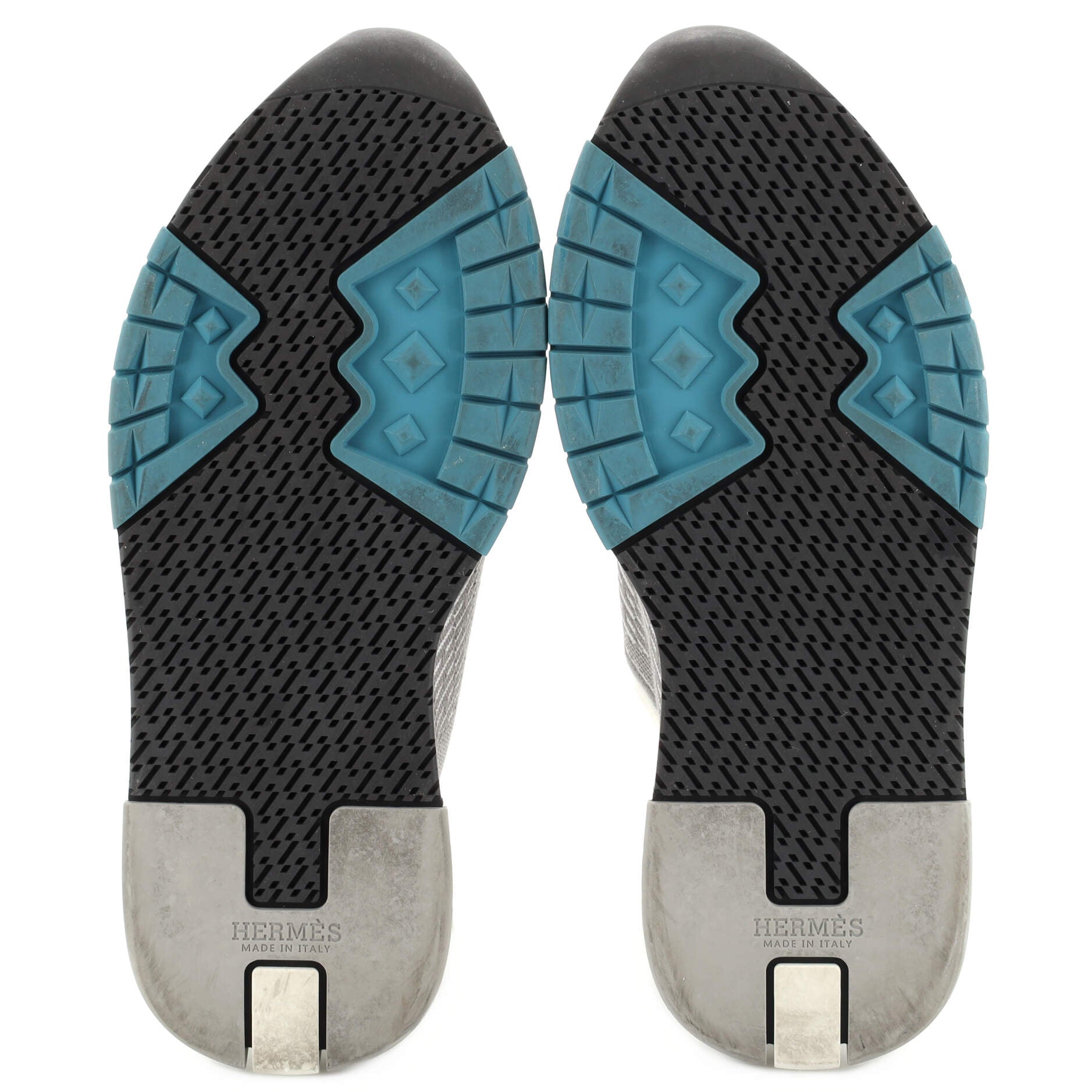 Men's Addict Sneakers Knit Fabric with Leather