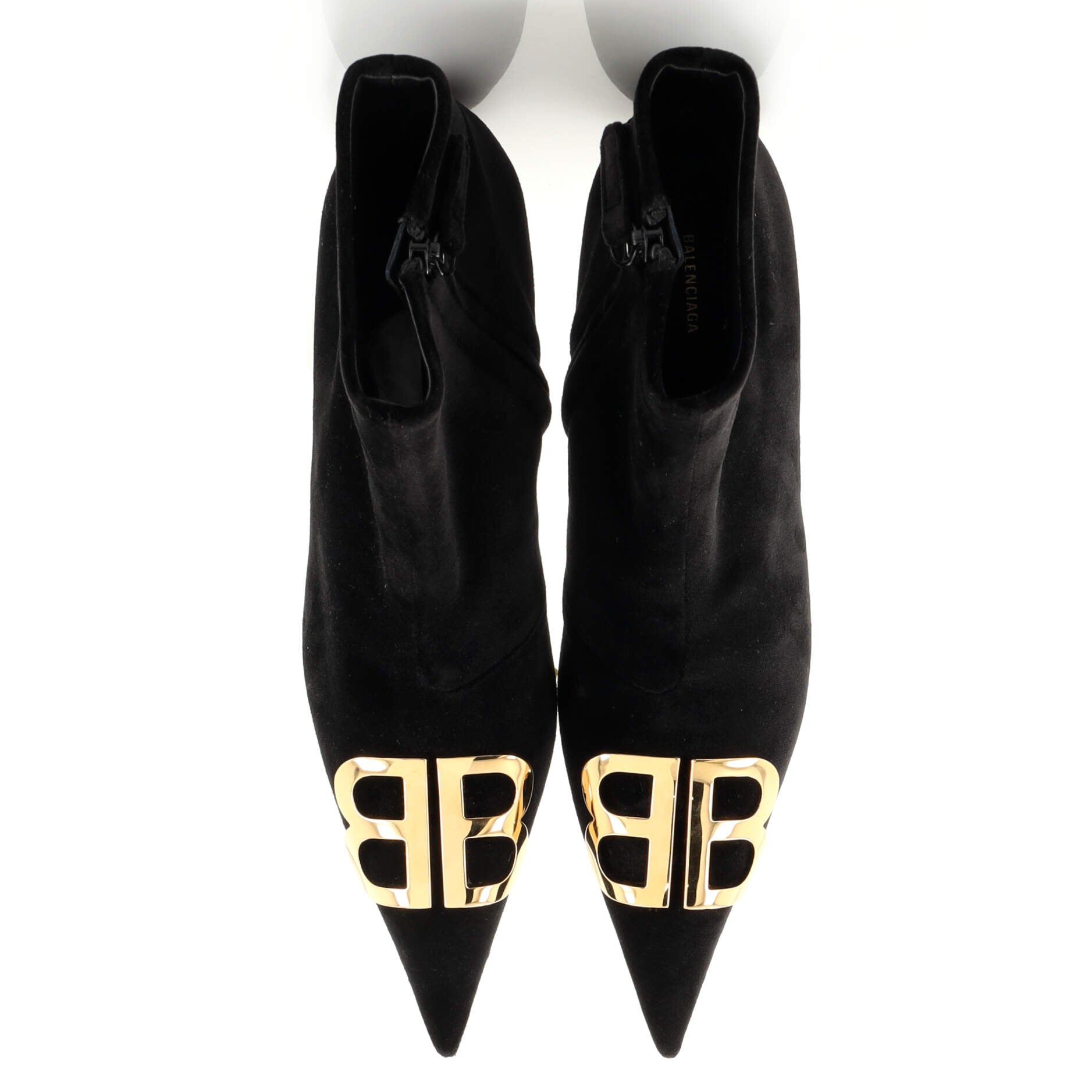 Women's BB Knife Kitten Heel Boots Velvet