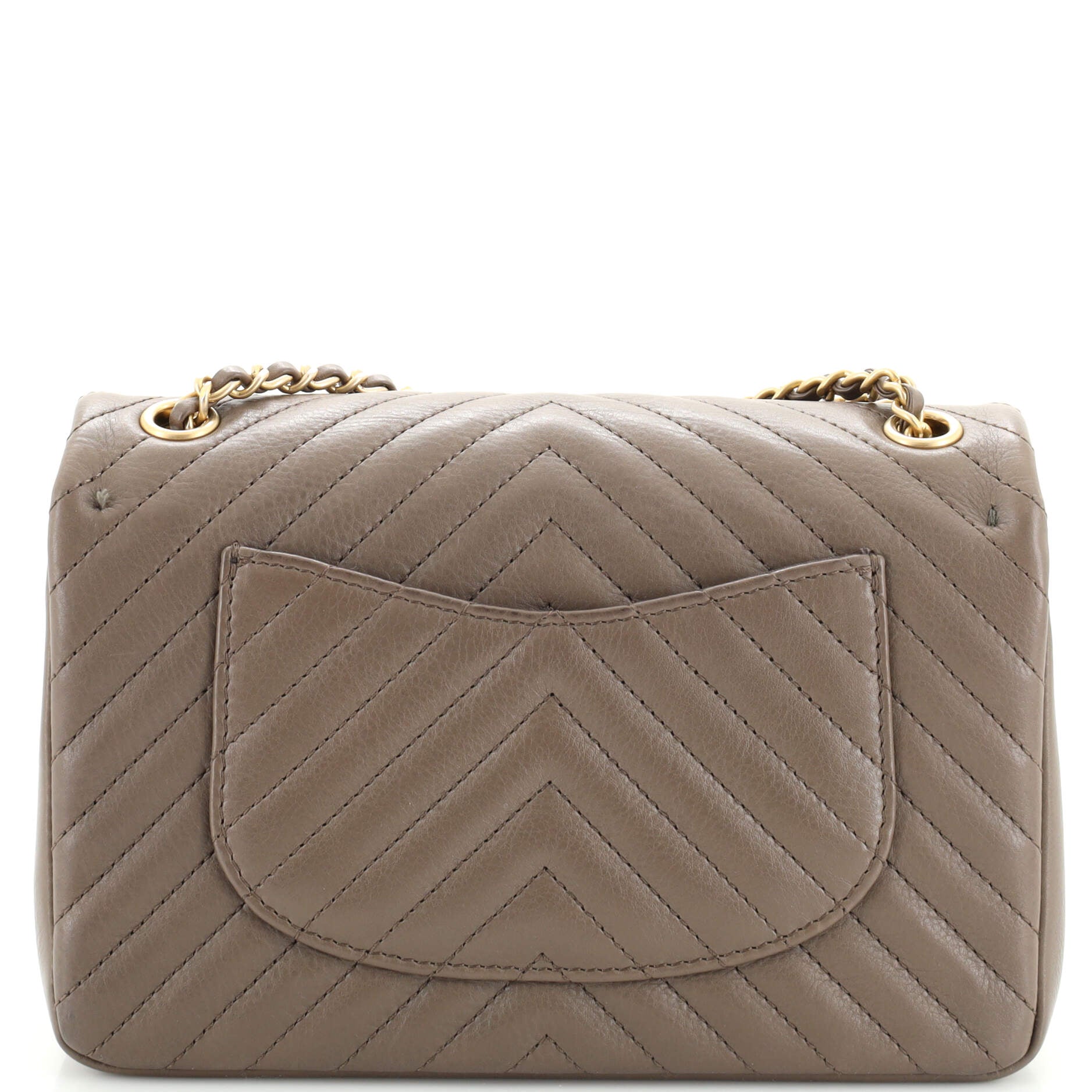 Rock the Corner Flap Bag Chevron Calfskin Mini