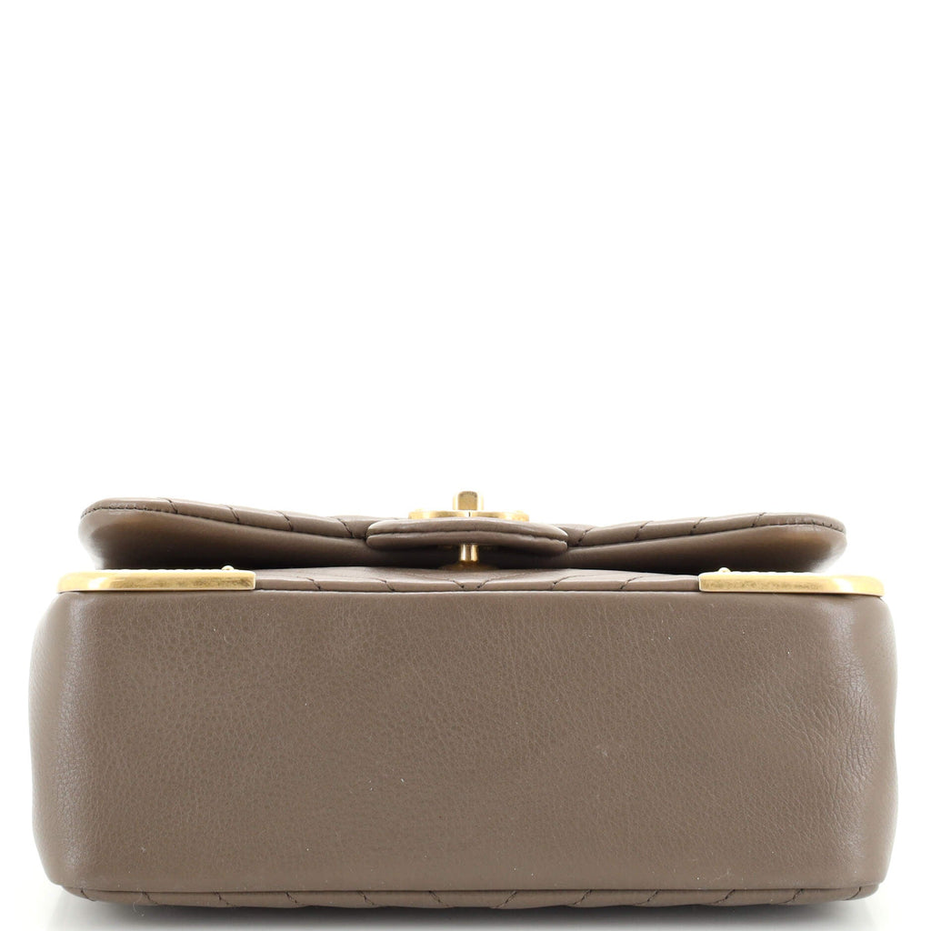 Rock the Corner Flap Bag Chevron Calfskin Mini