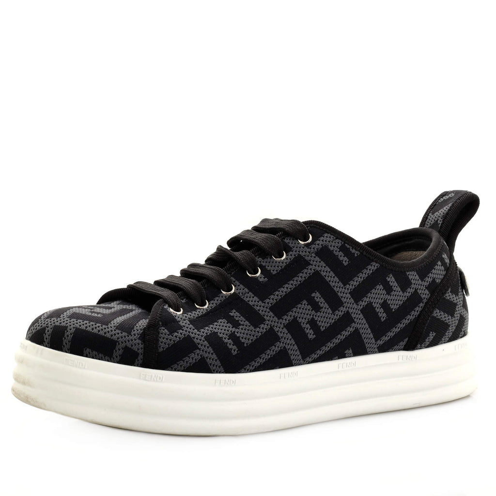 Women's Rise Low-Top Platform Sneakers Perforated Zucca Fabric