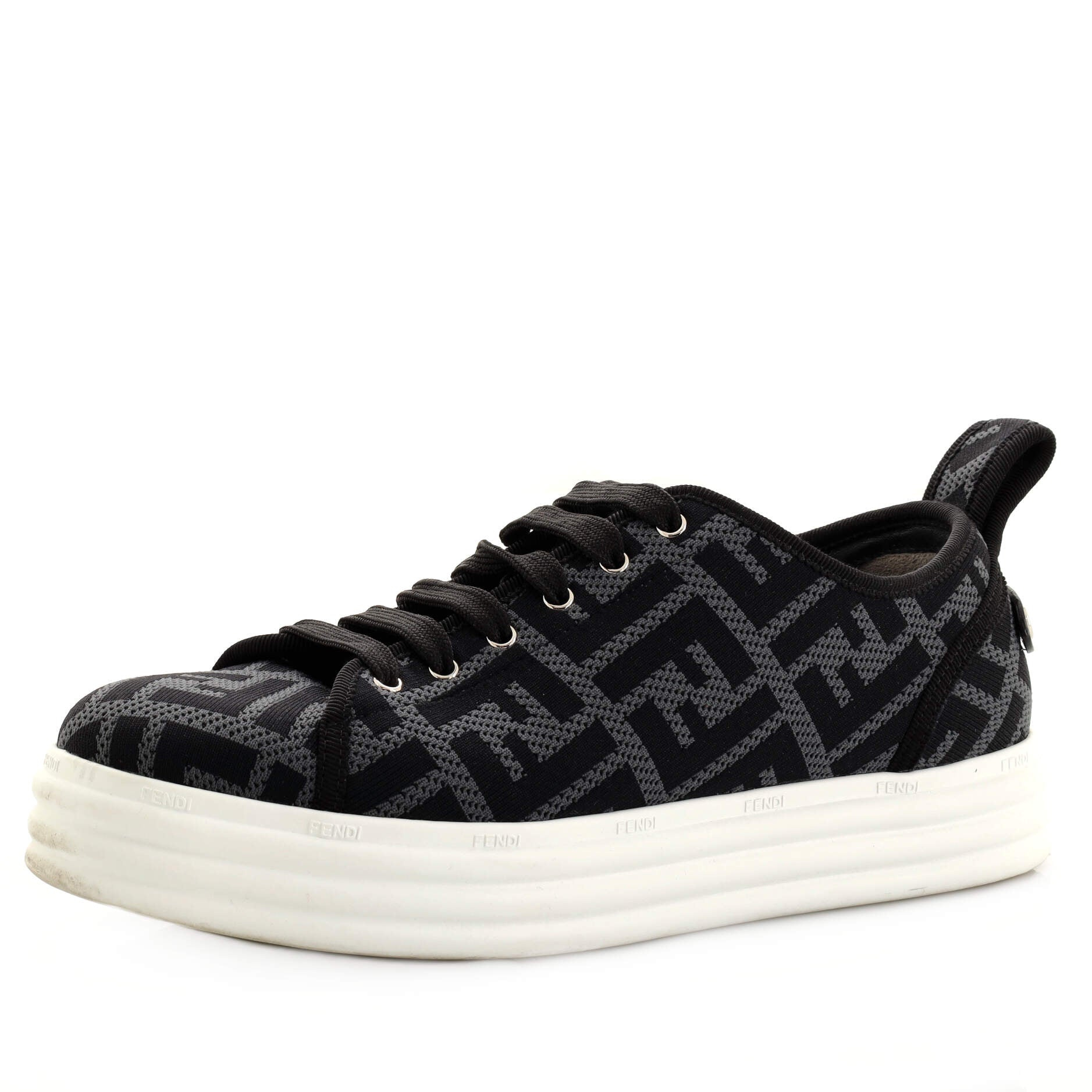 Women's Rise Low-Top Platform Sneakers Perforated Zucca Fabric