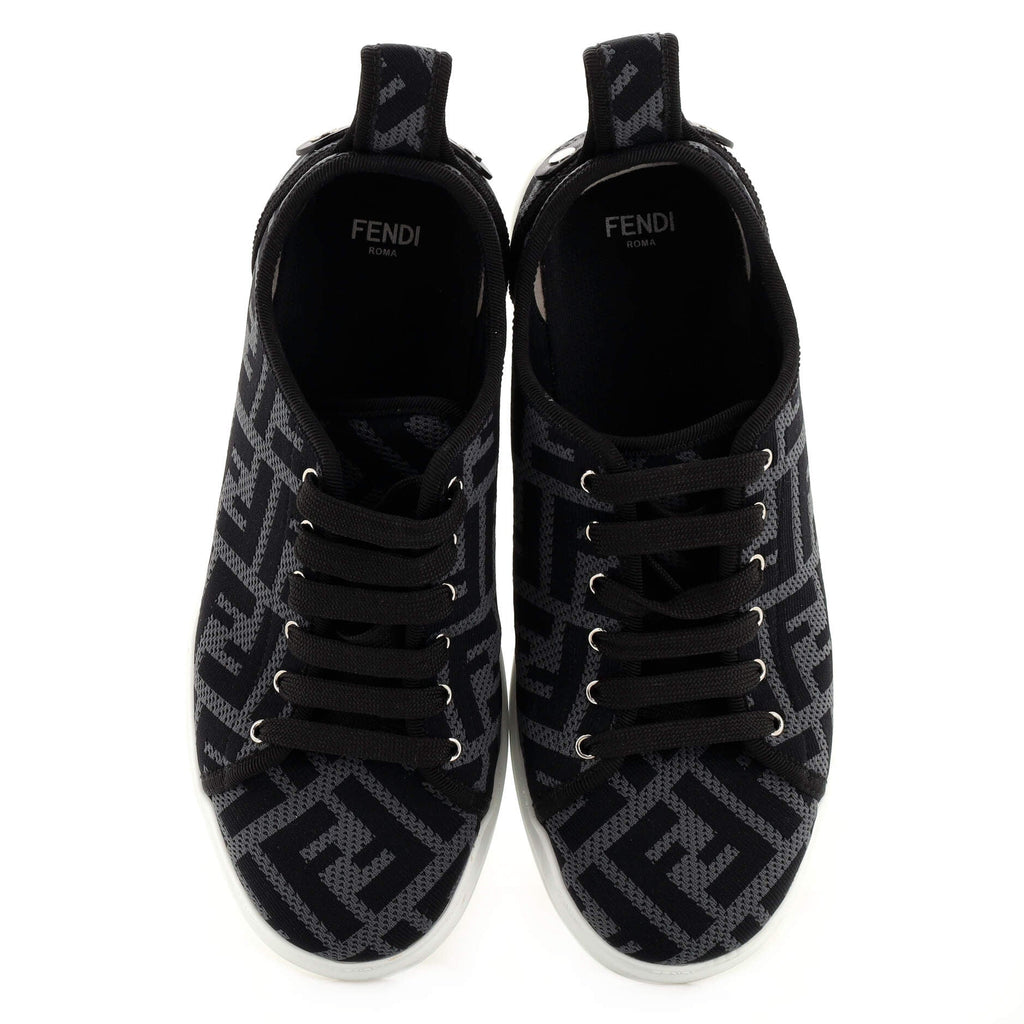 Women's Rise Low-Top Platform Sneakers Perforated Zucca Fabric