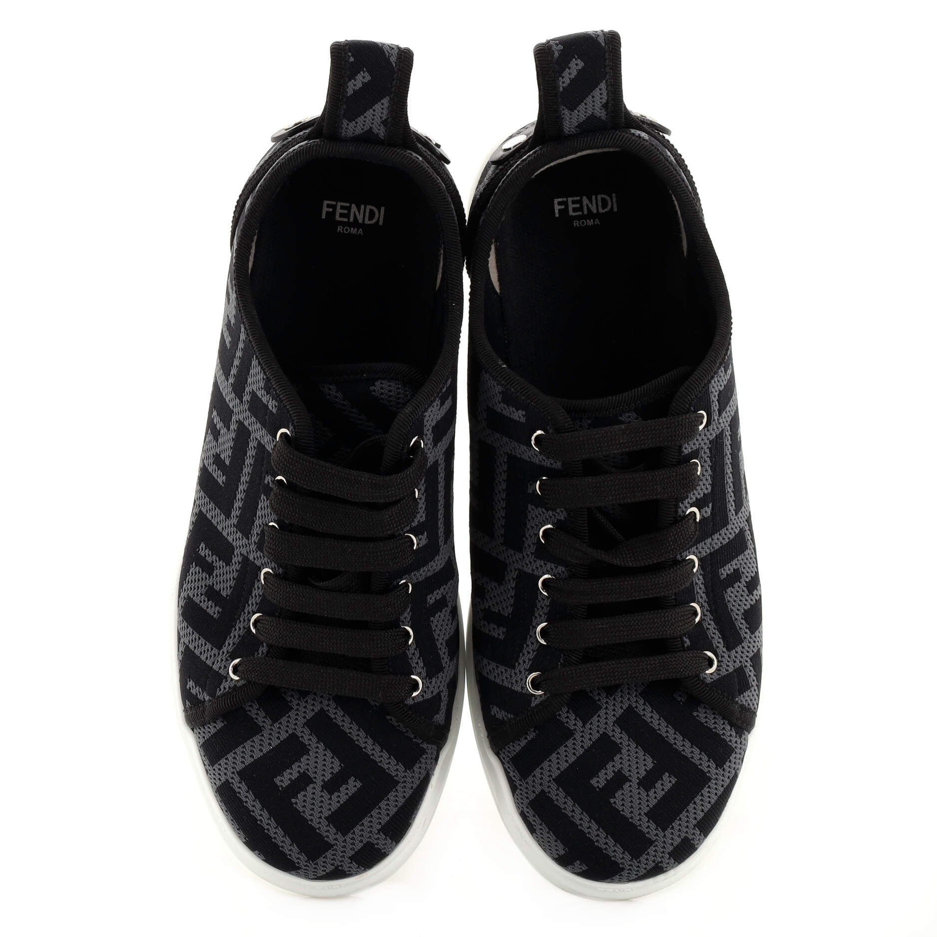 Women's Rise Low-Top Platform Sneakers Perforated Zucca Fabric