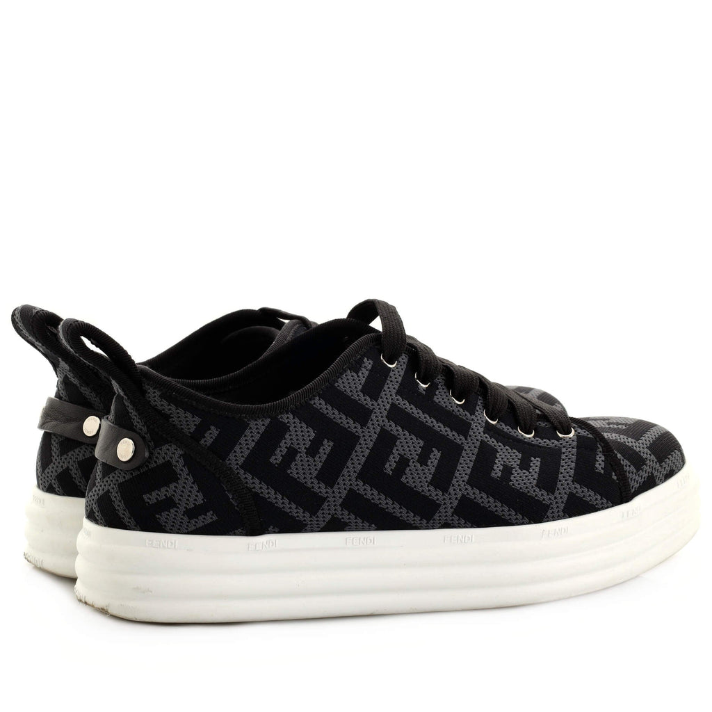 Women's Rise Low-Top Platform Sneakers Perforated Zucca Fabric