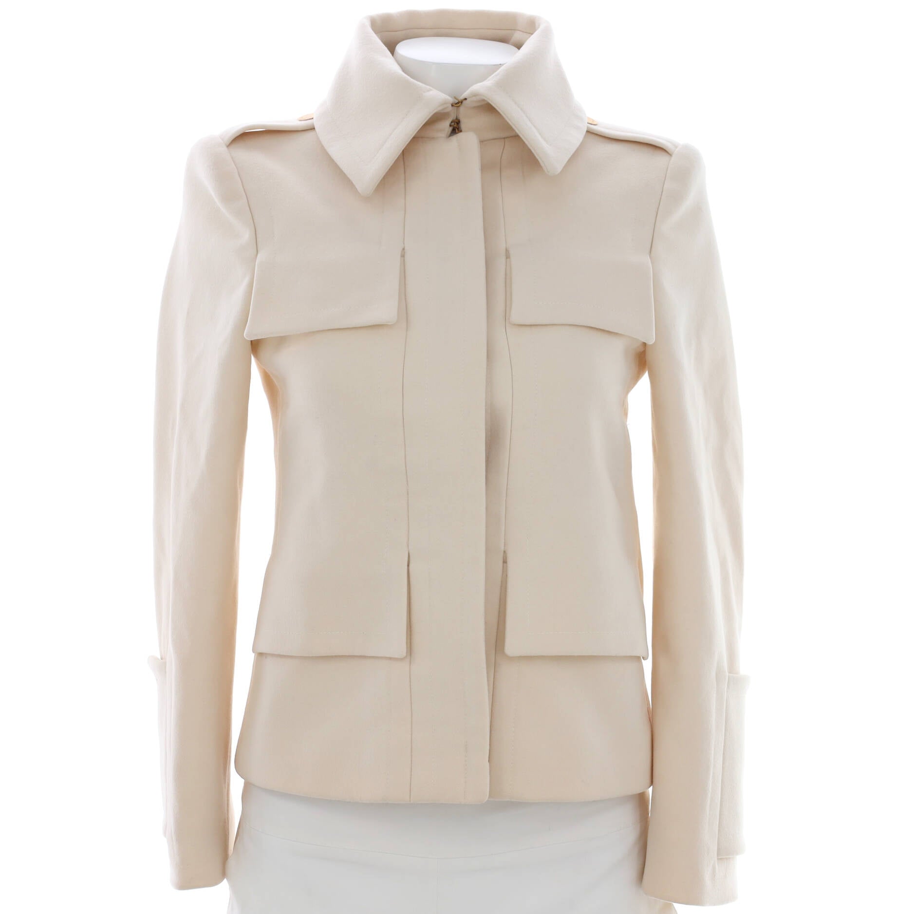 Women's Four Flap Pocket Jacket Wool Blend