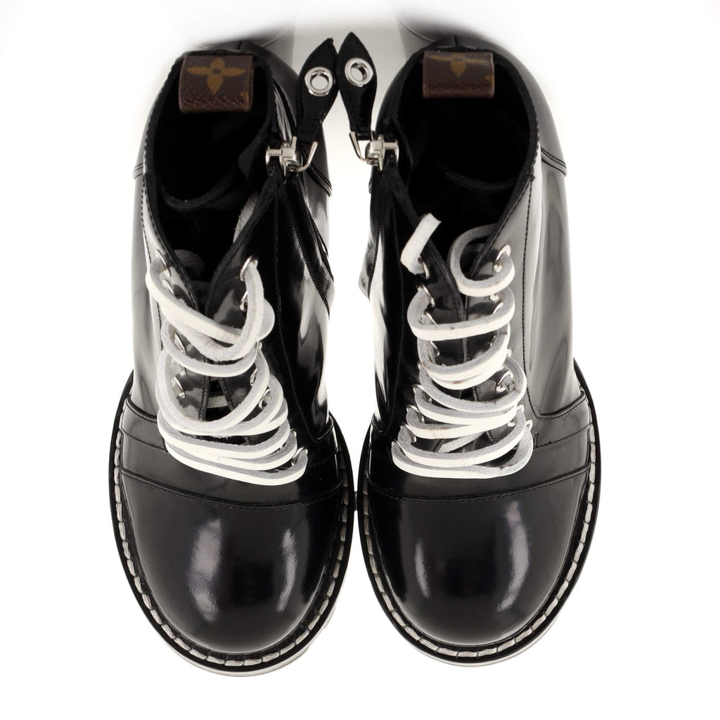 Women's Star Trail Ankle Boots Leather with Monogram Canvas