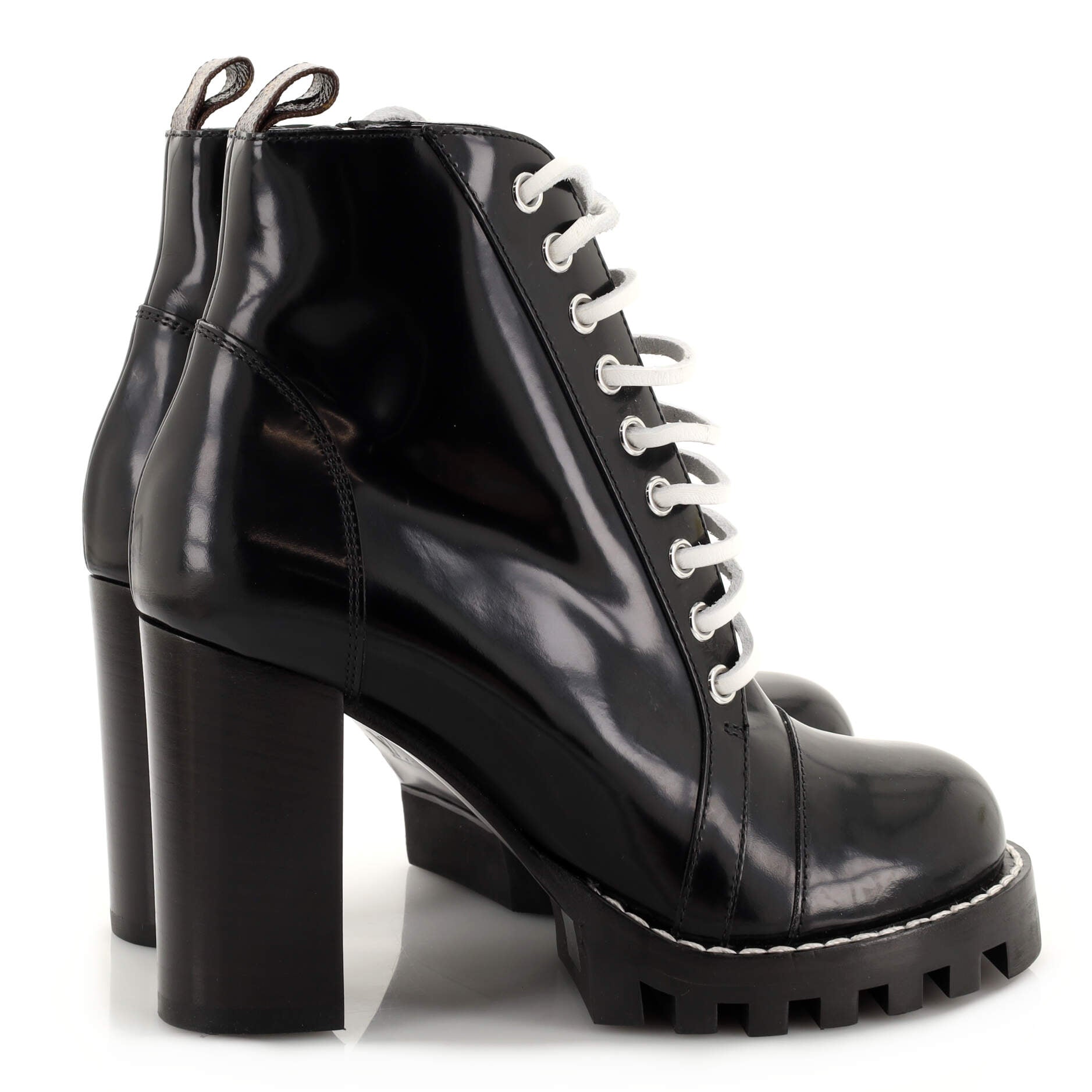 Women's Star Trail Ankle Boots Leather with Monogram Canvas