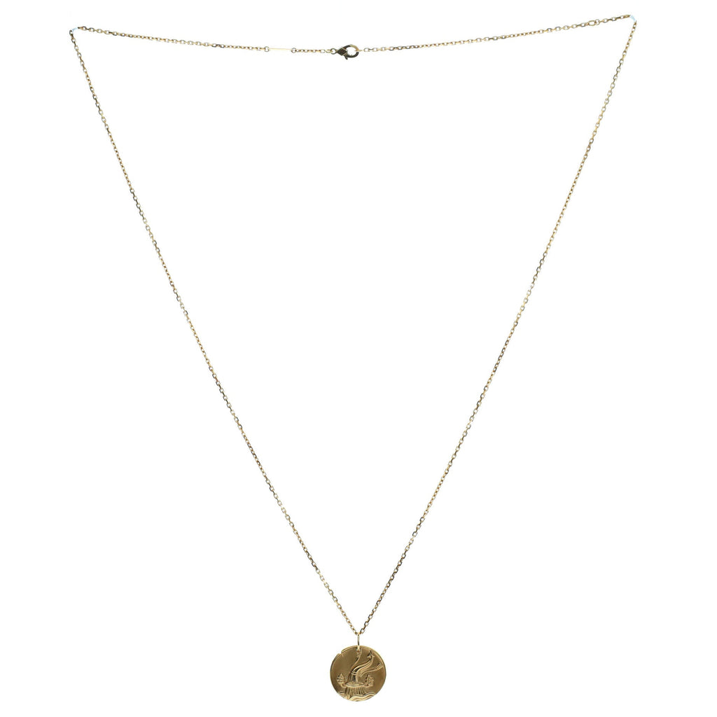 Zodiac Pendant Necklace 18K Yellow Gold
