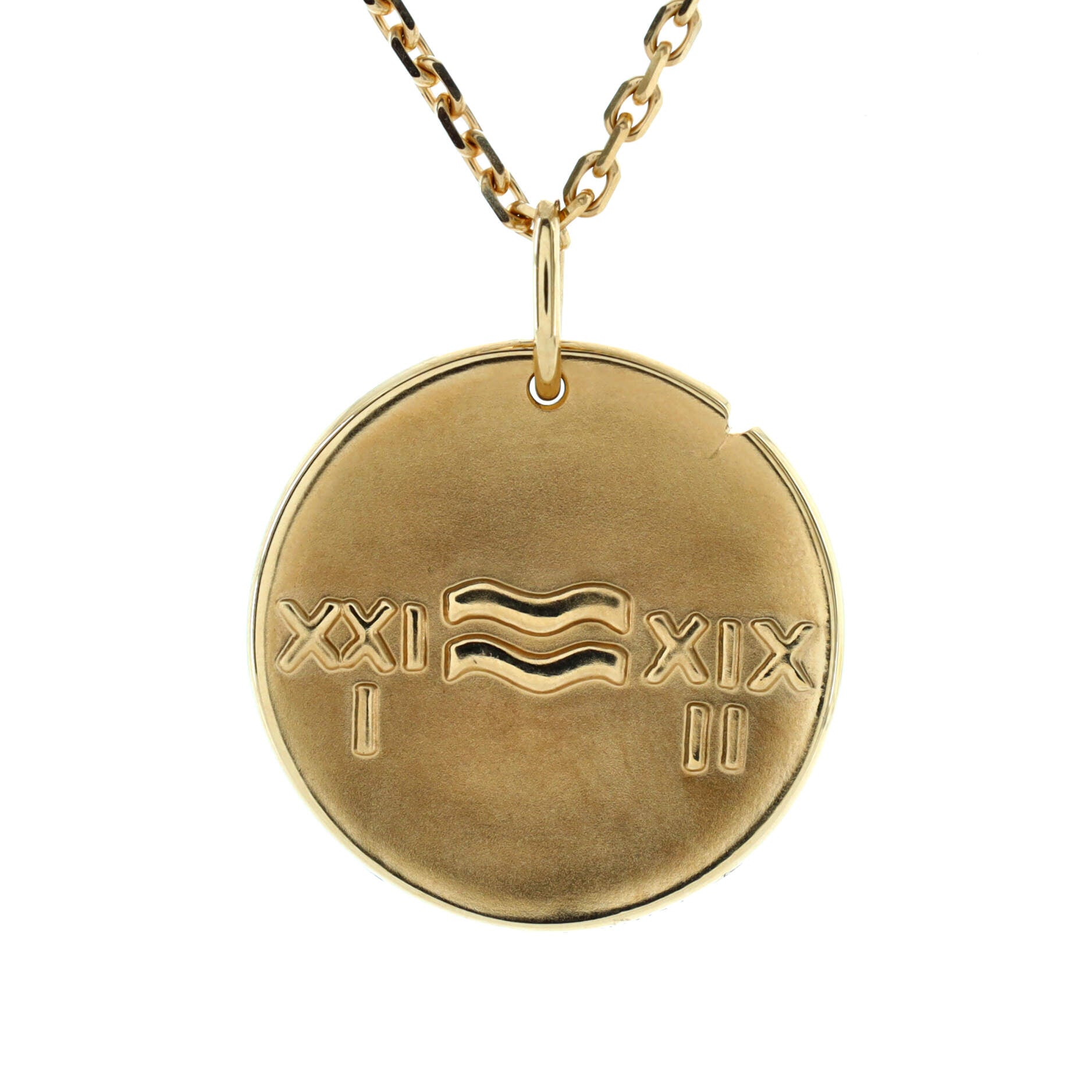 Zodiac Pendant Necklace 18K Yellow Gold