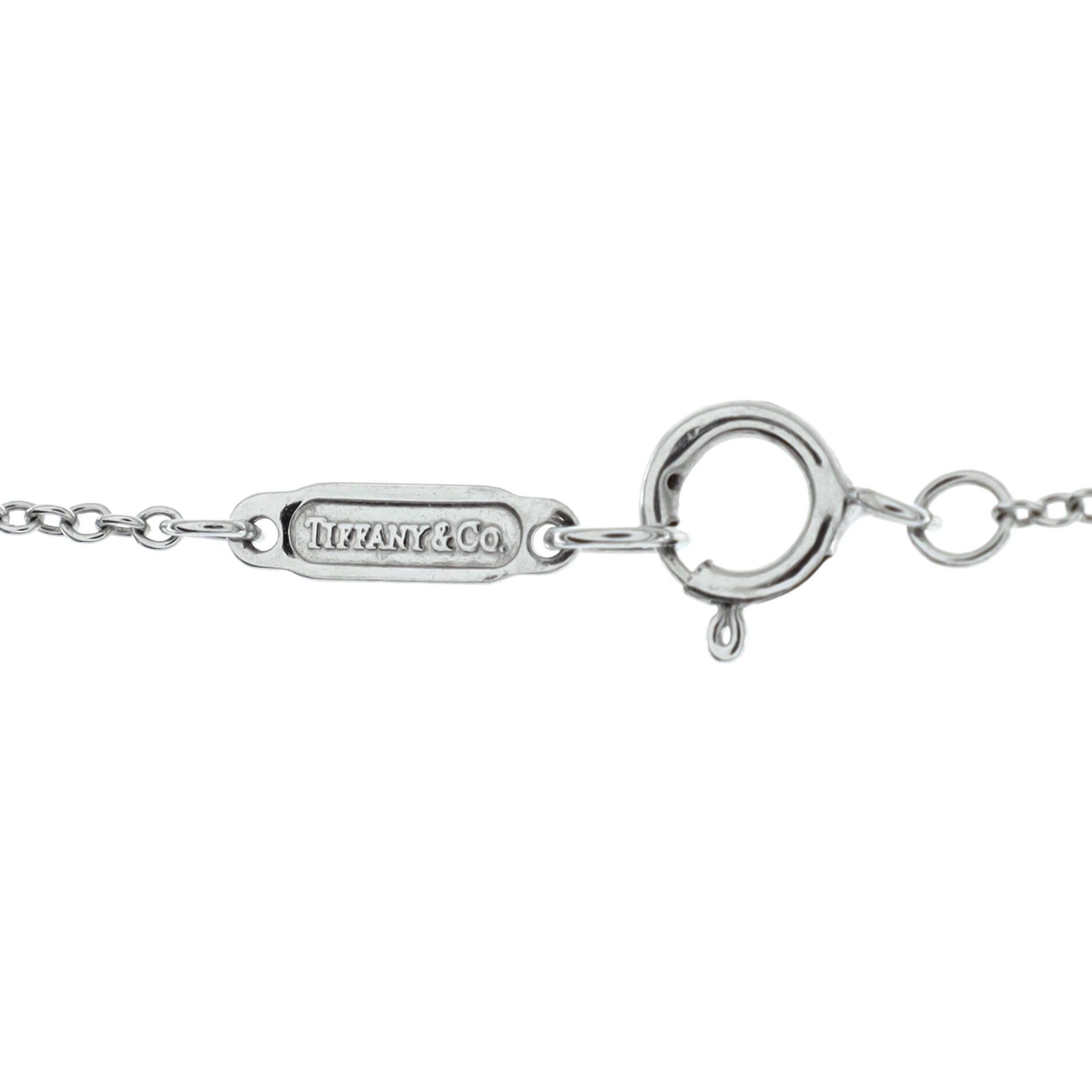 Atlas Bar Pendant Necklace 18K White Gold