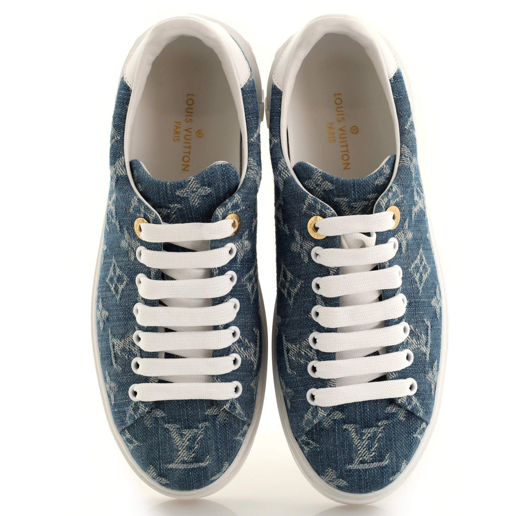 Women's Time Out Sneakers Monogram Denim