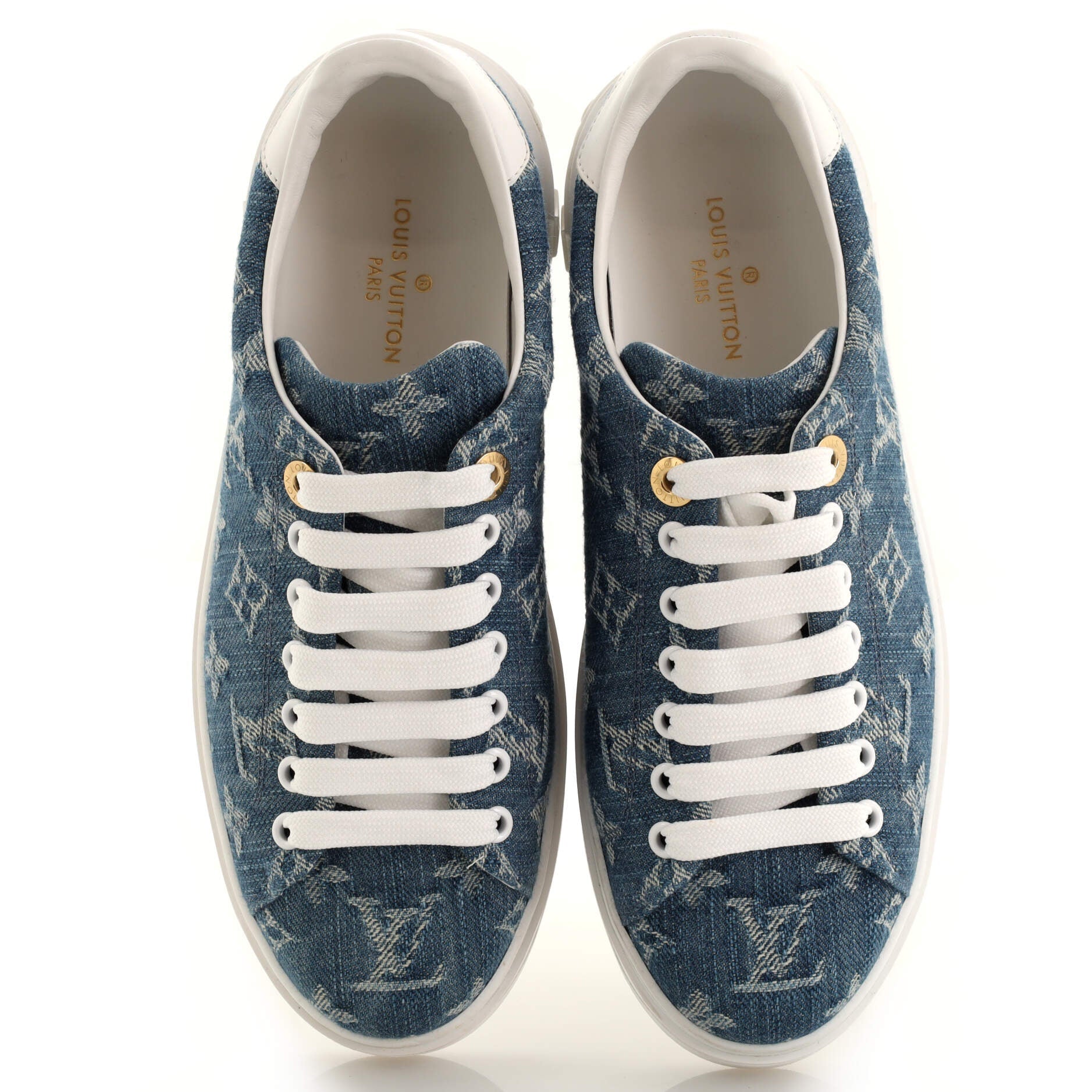 Women's Time Out Sneakers Monogram Denim