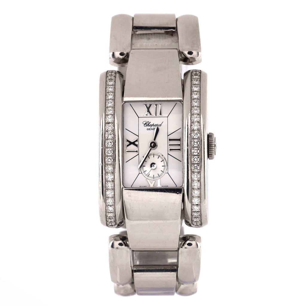 La Strada Quartz Watch Stainless Steel with Diamond Bezel 24