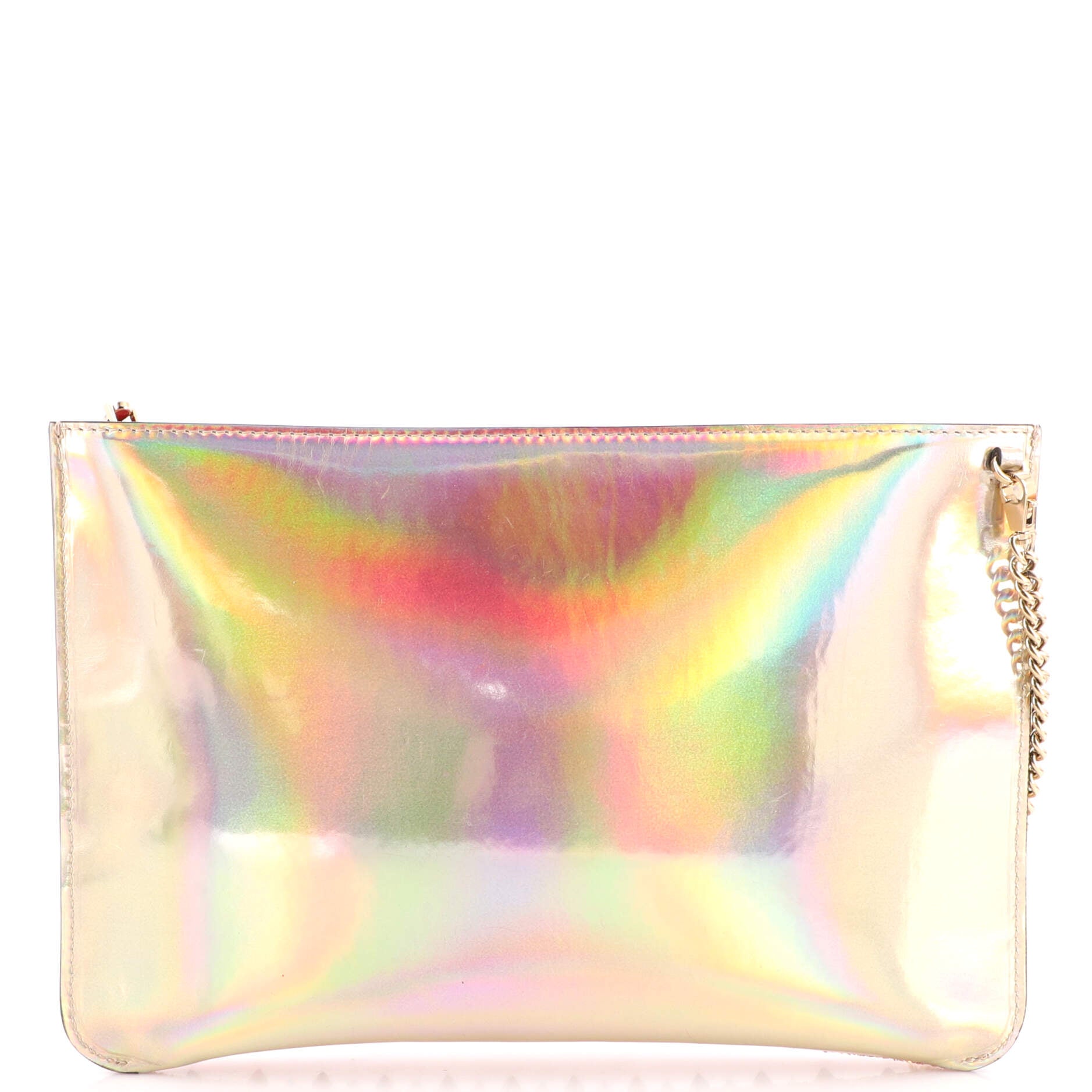 Loubiposh Clutch Spiked Leather