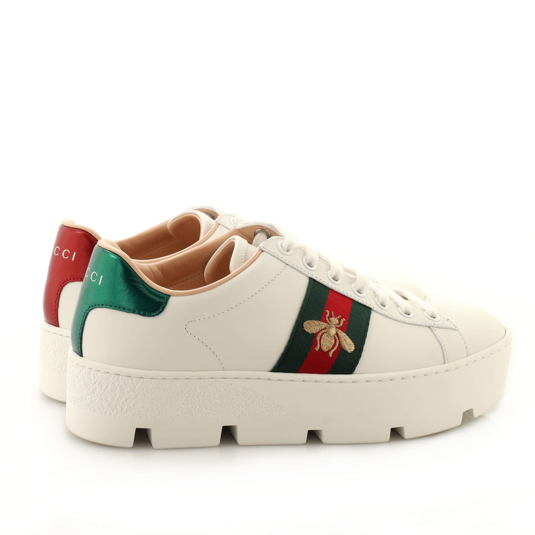 Women's Ace Web Platform Sneakers Leather