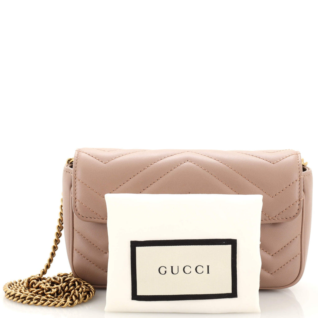 GG Marmont Flap Bag Matelasse Leather Super Mini