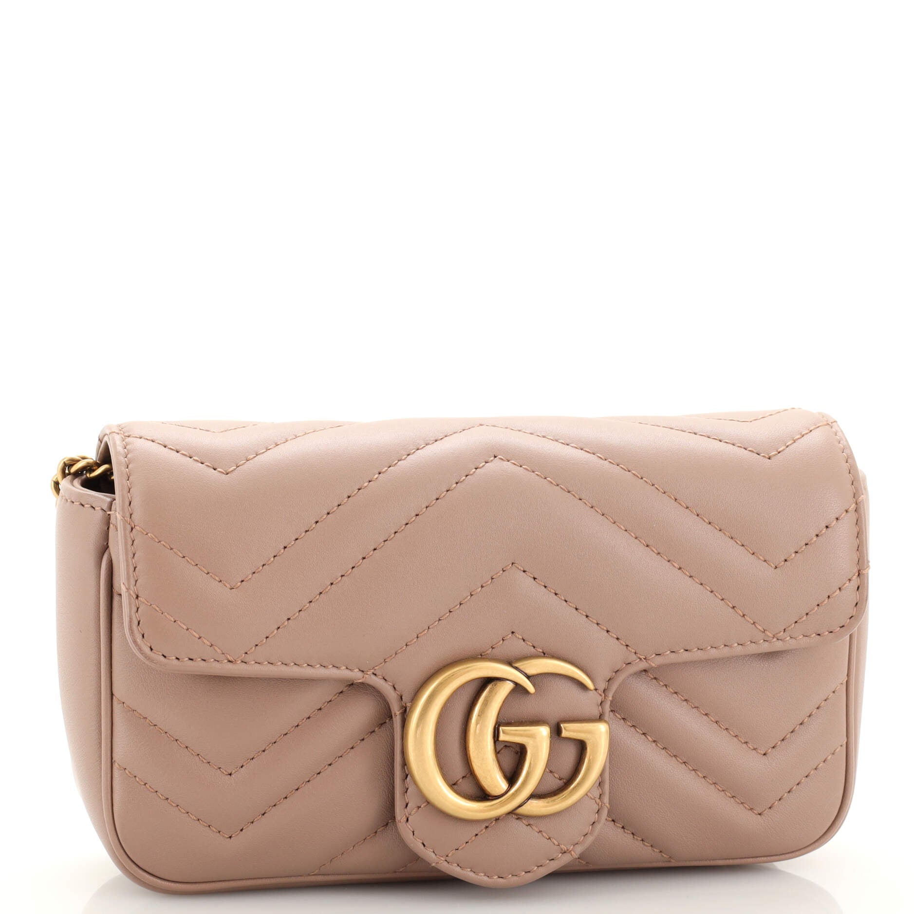 GG Marmont Flap Bag Matelasse Leather Super Mini