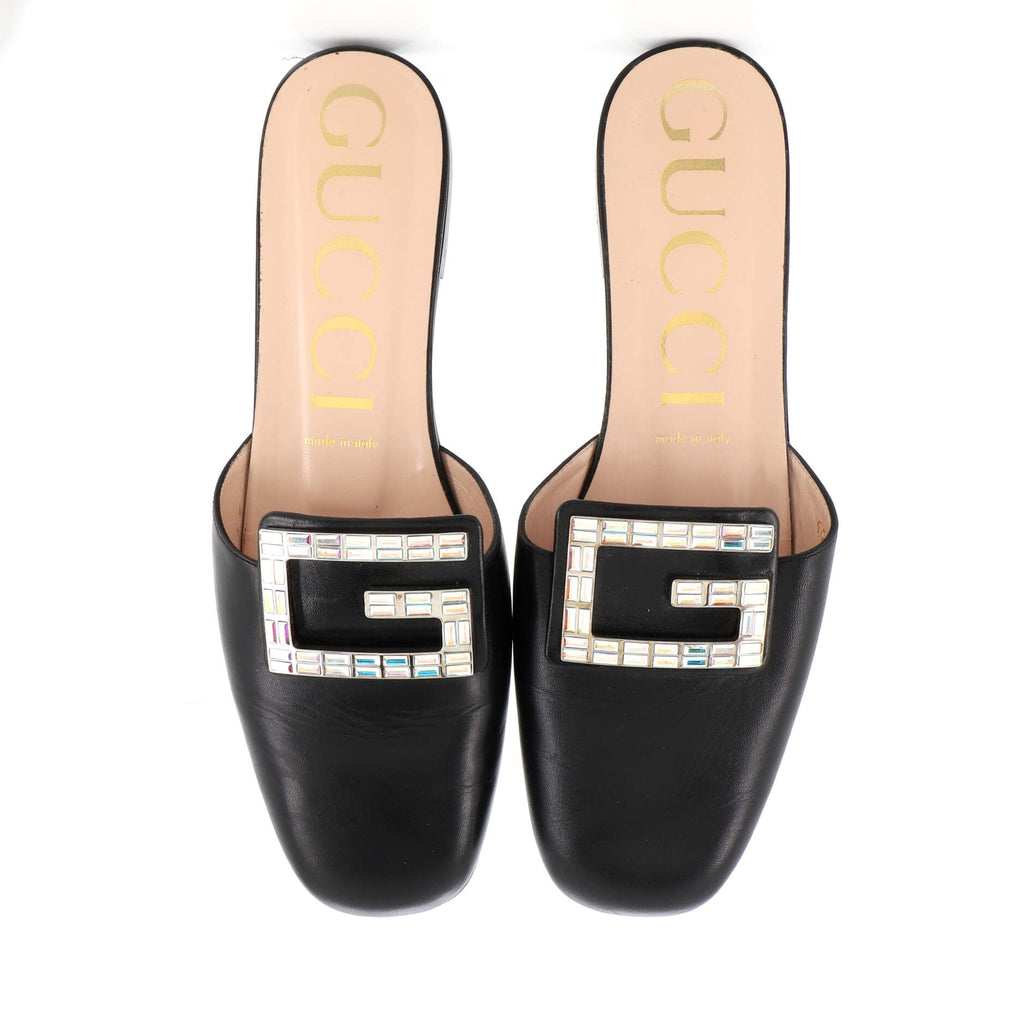 Women's Madelyn Mules Leather with Crystals