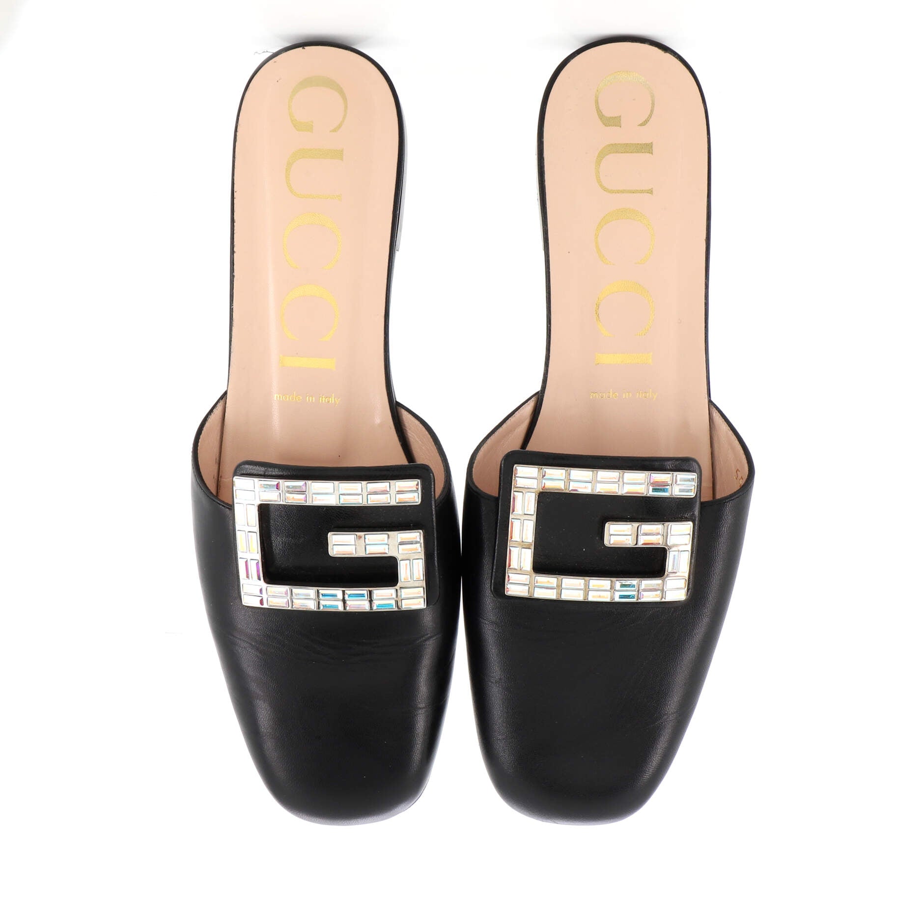 Women's Madelyn Mules Leather with Crystals