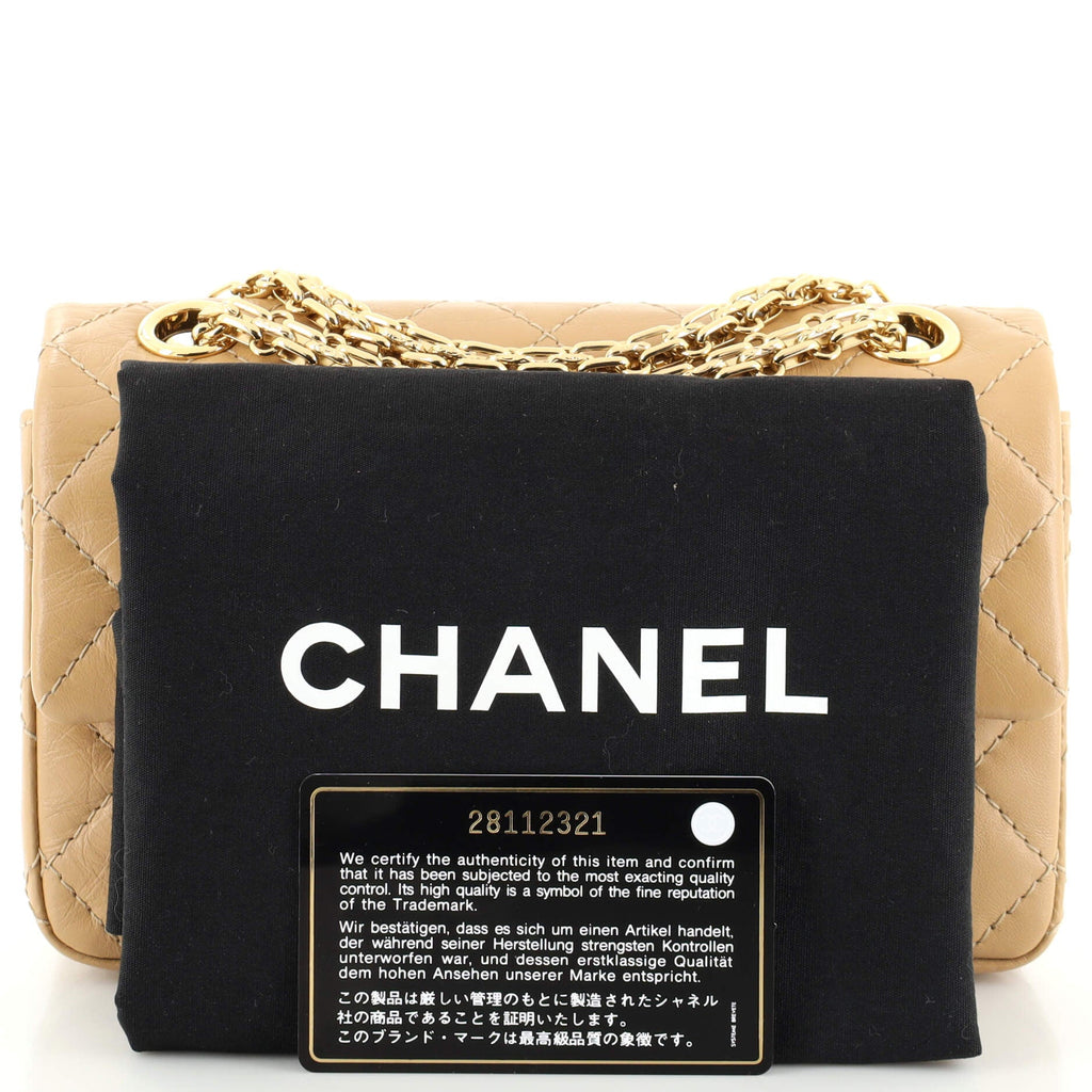 Reissue 2.55 Flap Bag Quilted Aged Calfskin Mini