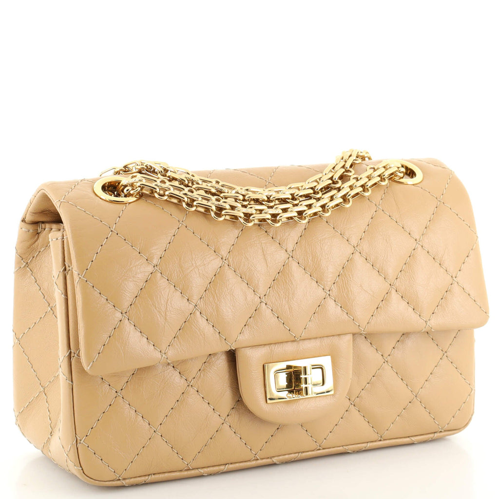 Reissue 2.55 Flap Bag Quilted Aged Calfskin Mini