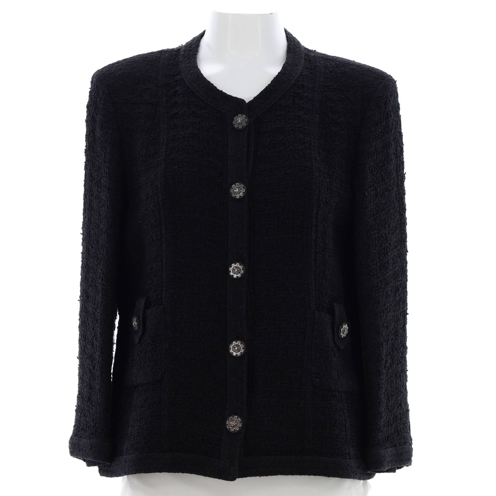 Women's Collarless Paris-Seoul Fantasy Jacket Tweed