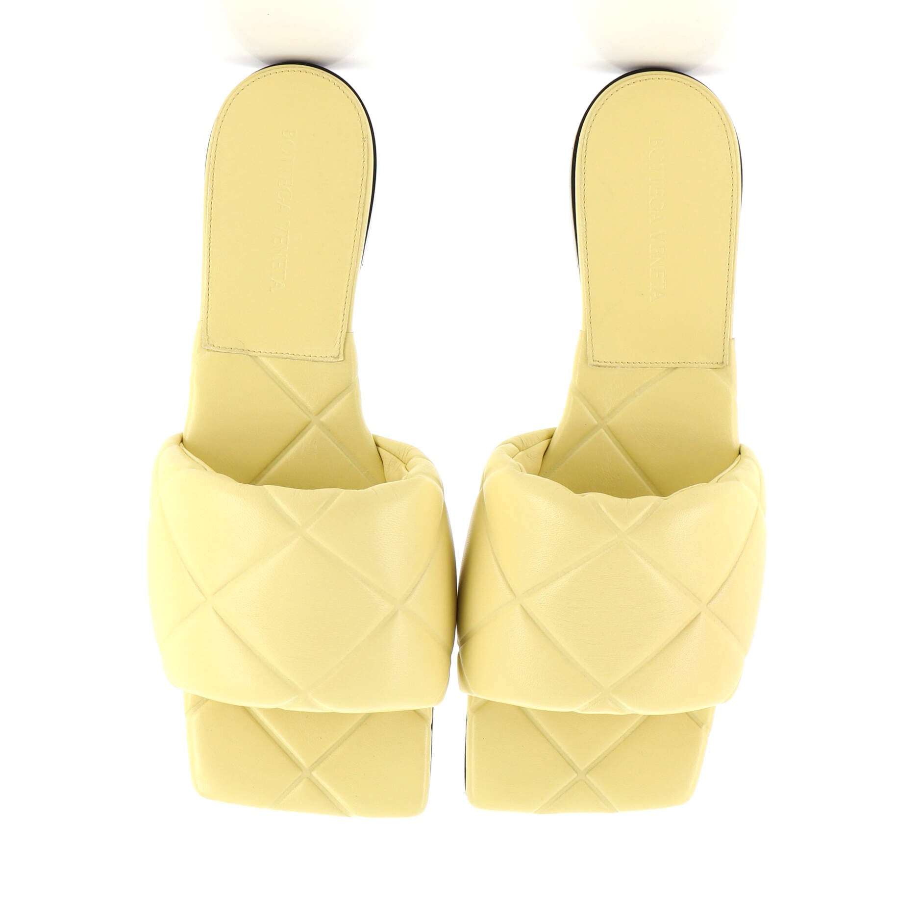 Women's Rubber Lido Flat Sandals Quilted Embossed Leather