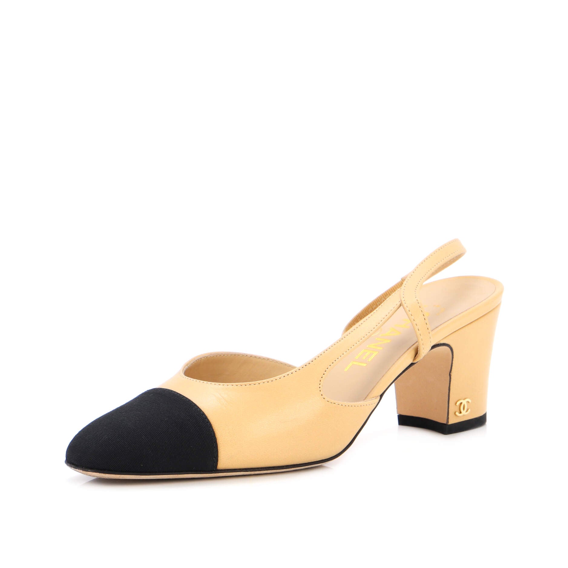 Women’s Cap Toe Slingback Pumps Leather
