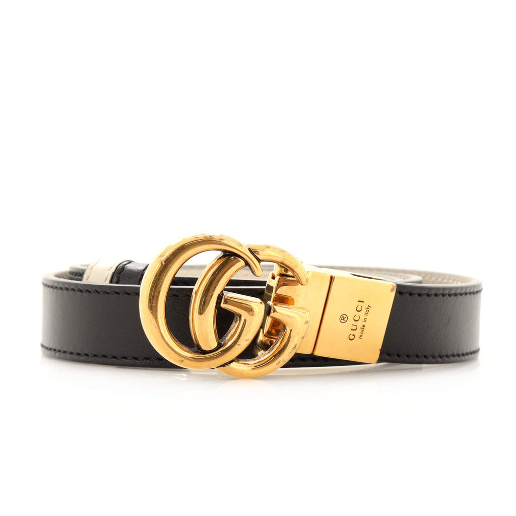 GG Marmont Reversible Belt Leather Thin 75