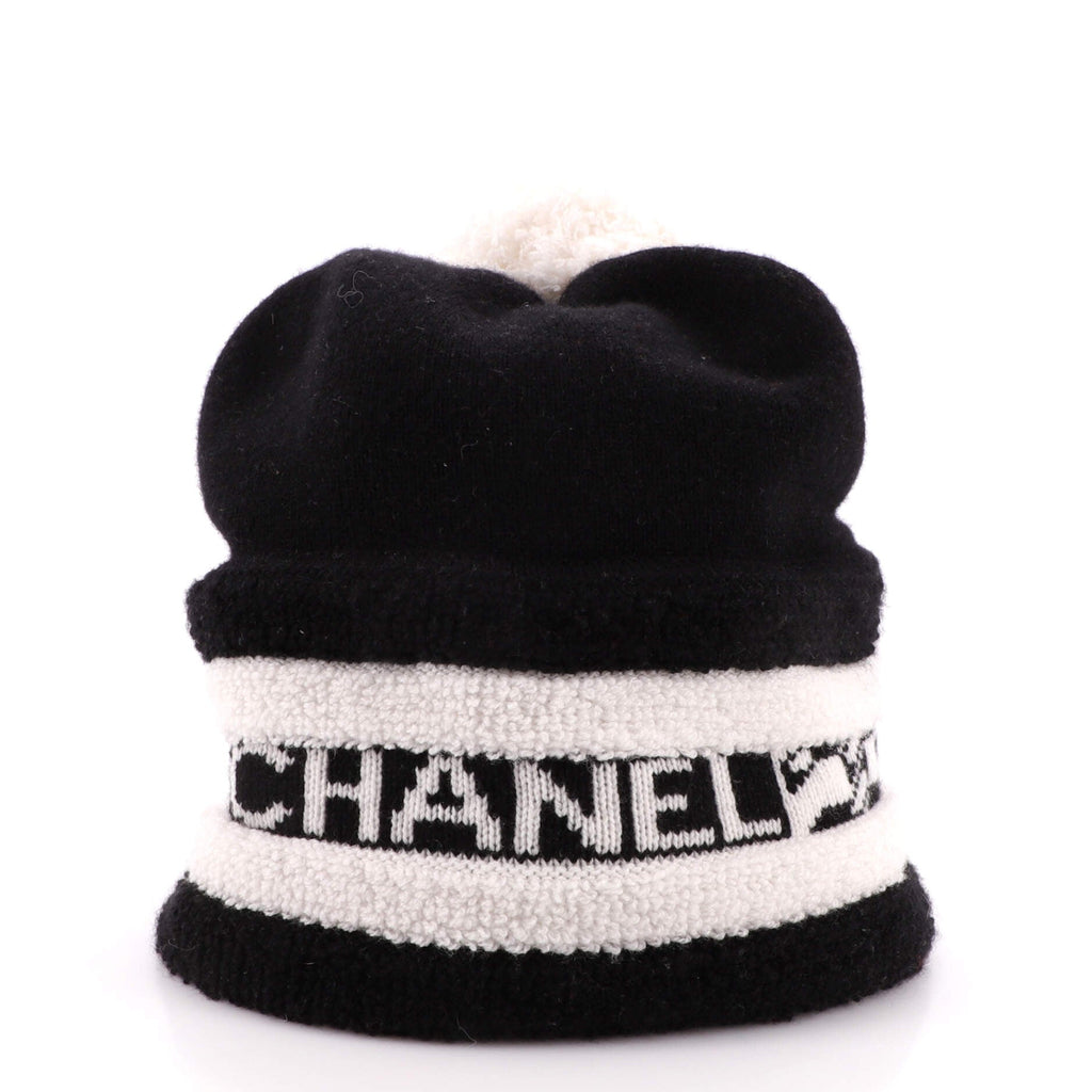 Logo Pom Pom Beanie Cashmere