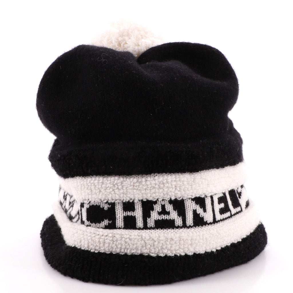 Logo Pom Pom Beanie Cashmere