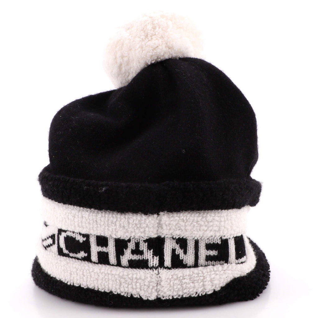 Logo Pom Pom Beanie Cashmere
