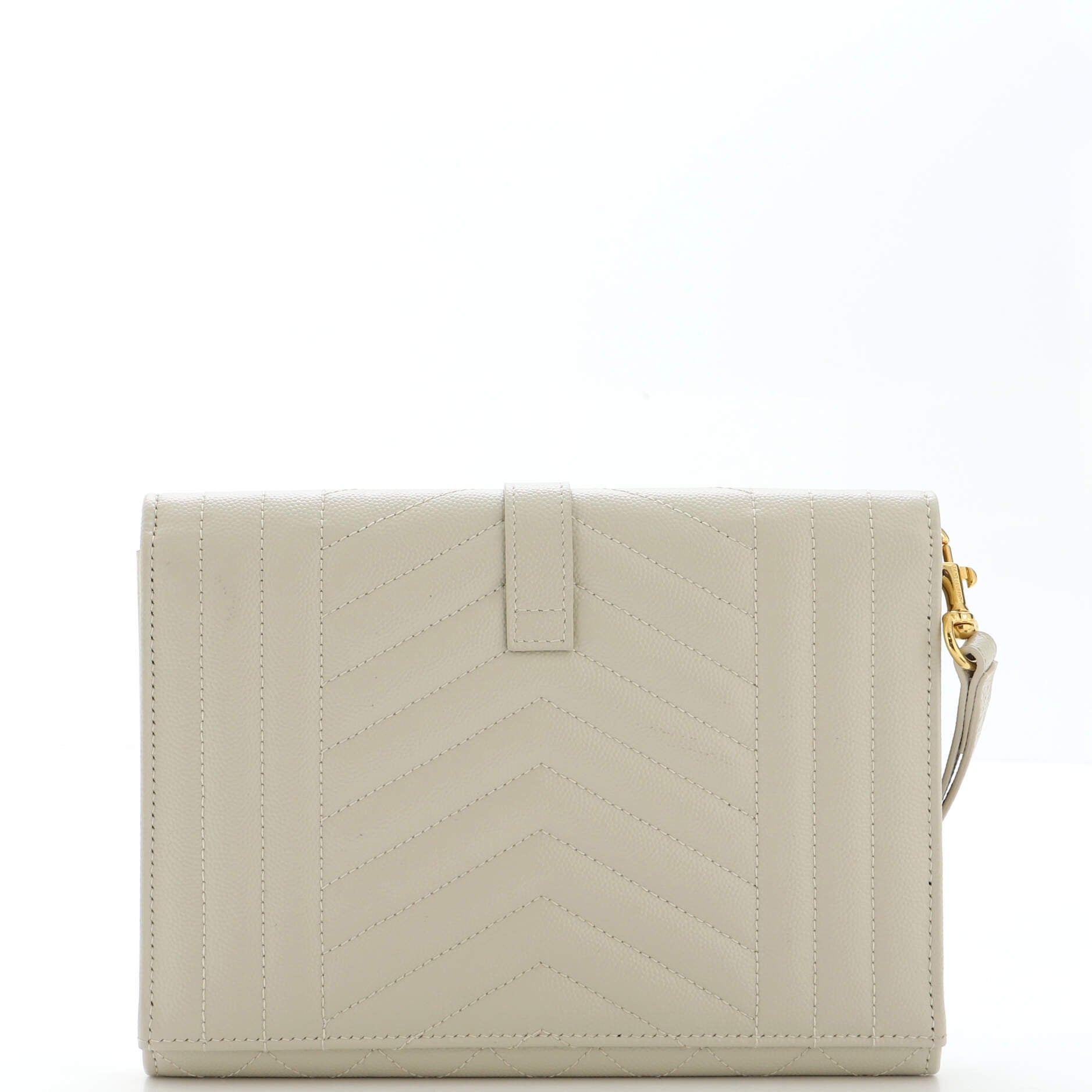 Classic Monogram Envelope Wristlet Clutch Mixed Matelasse Leather