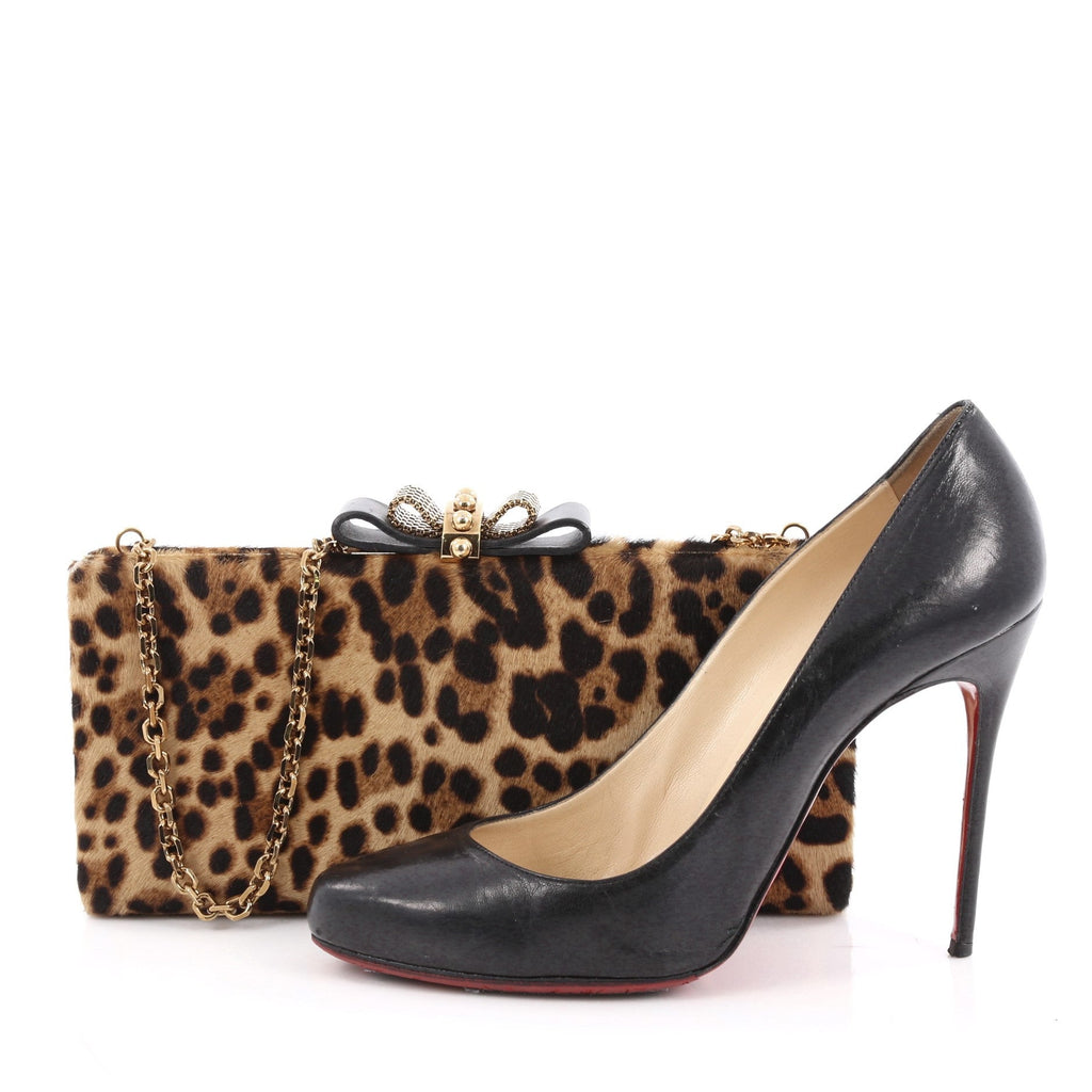 Sweet Charity Box Clutch Pony Hair