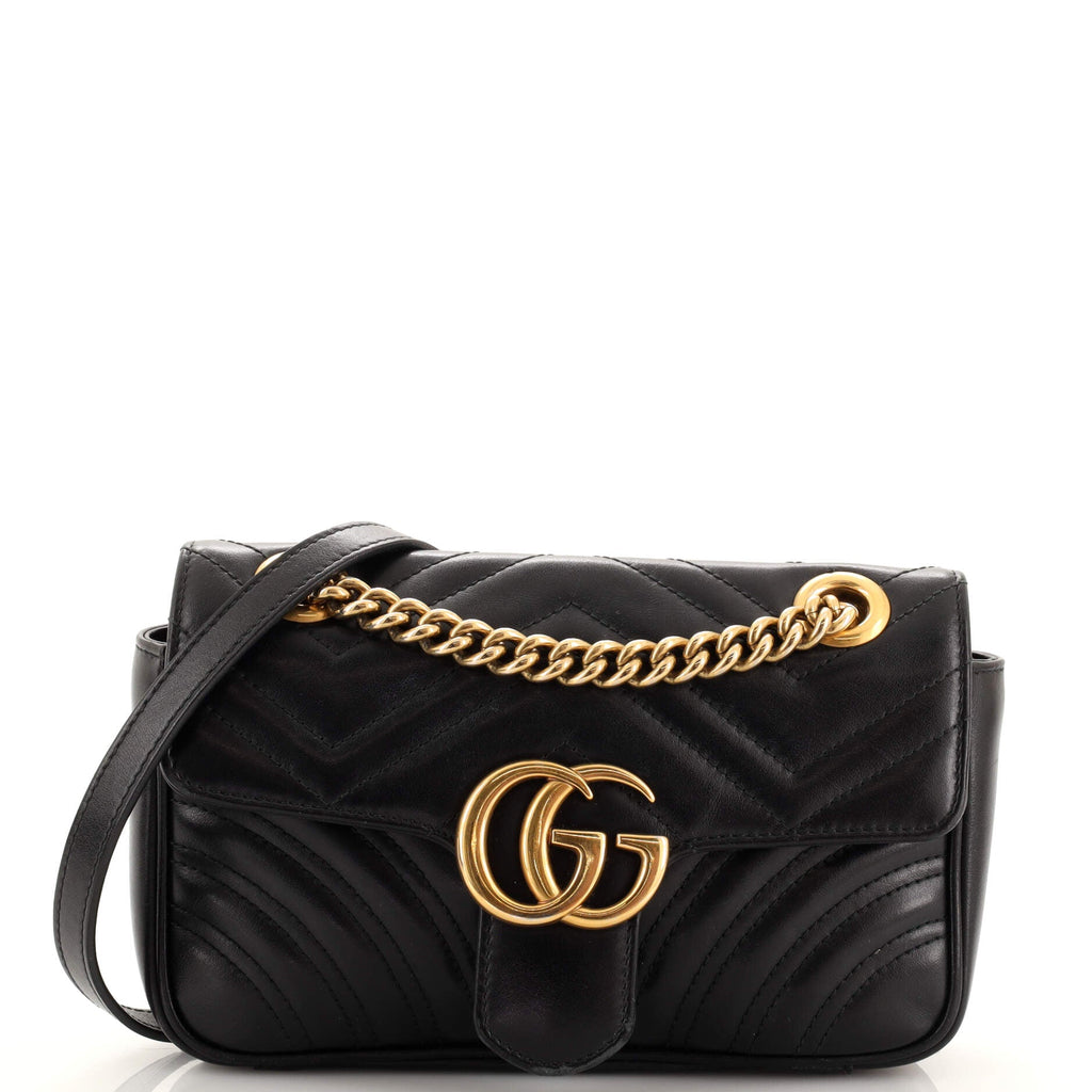 GG Marmont Flap Bag Matelasse Leather Mini