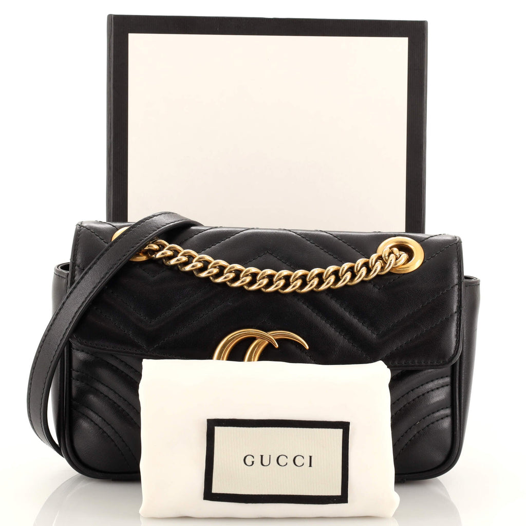 GG Marmont Flap Bag Matelasse Leather Mini