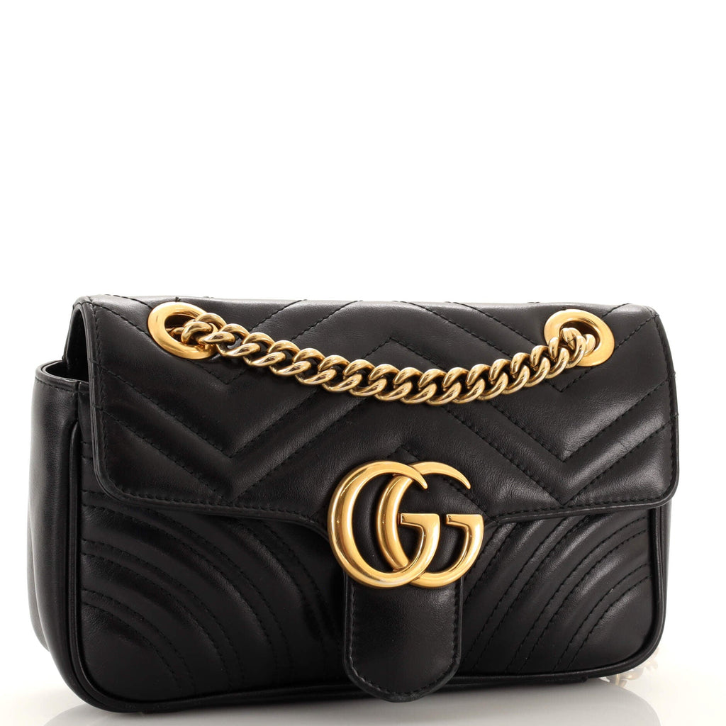 GG Marmont Flap Bag Matelasse Leather Mini