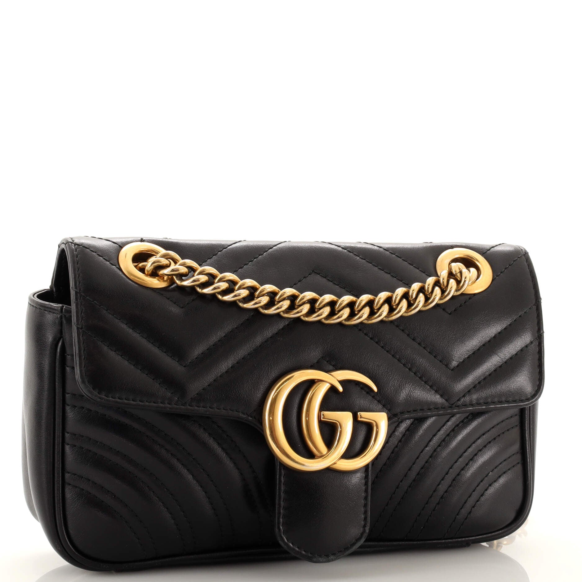 GG Marmont Flap Bag Matelasse Leather Mini