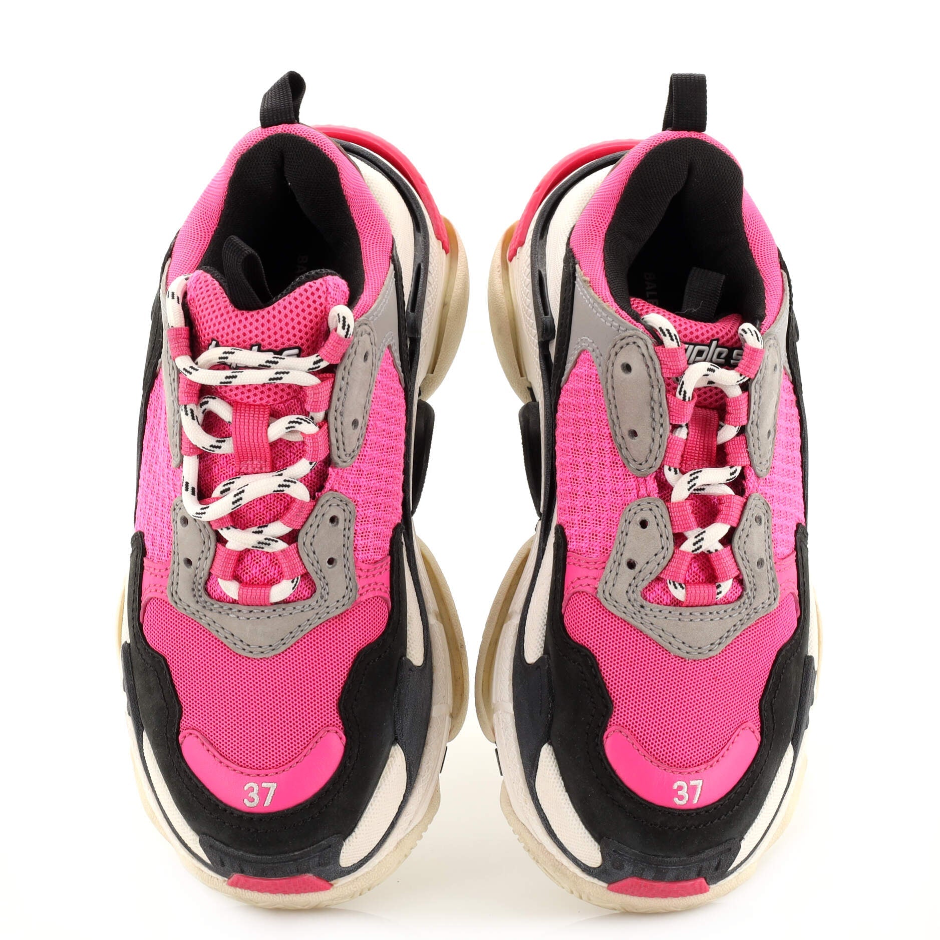 Women's Triple S Sneakers Fabric and Mesh with Leather