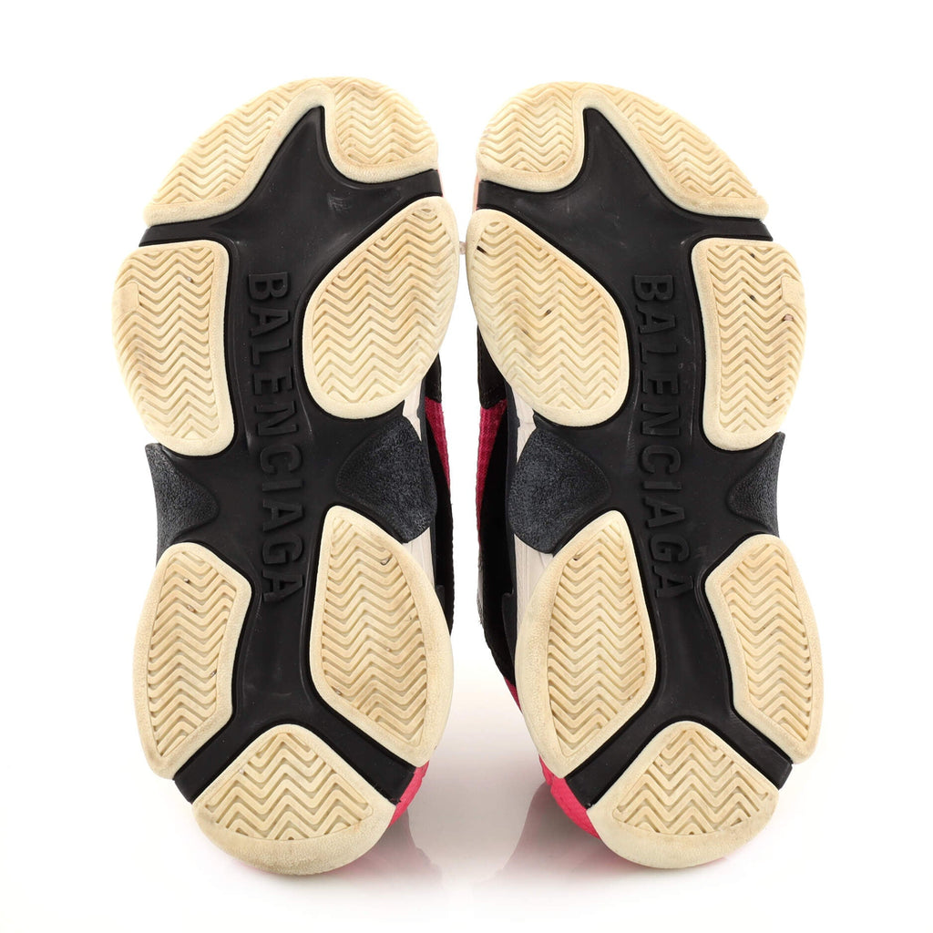 Women's Triple S Sneakers Fabric and Mesh with Leather