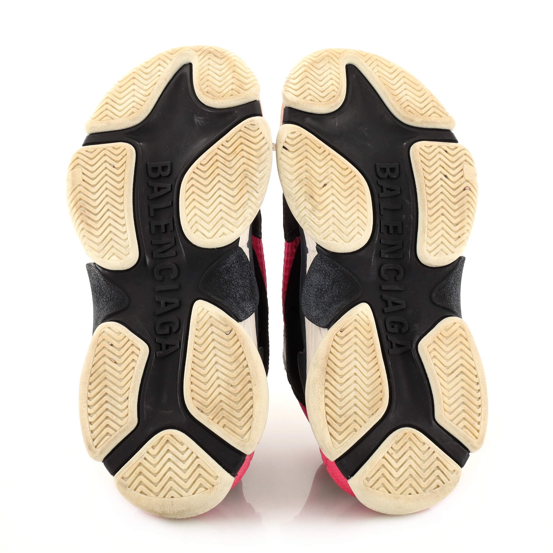 Women's Triple S Sneakers Fabric and Mesh with Leather