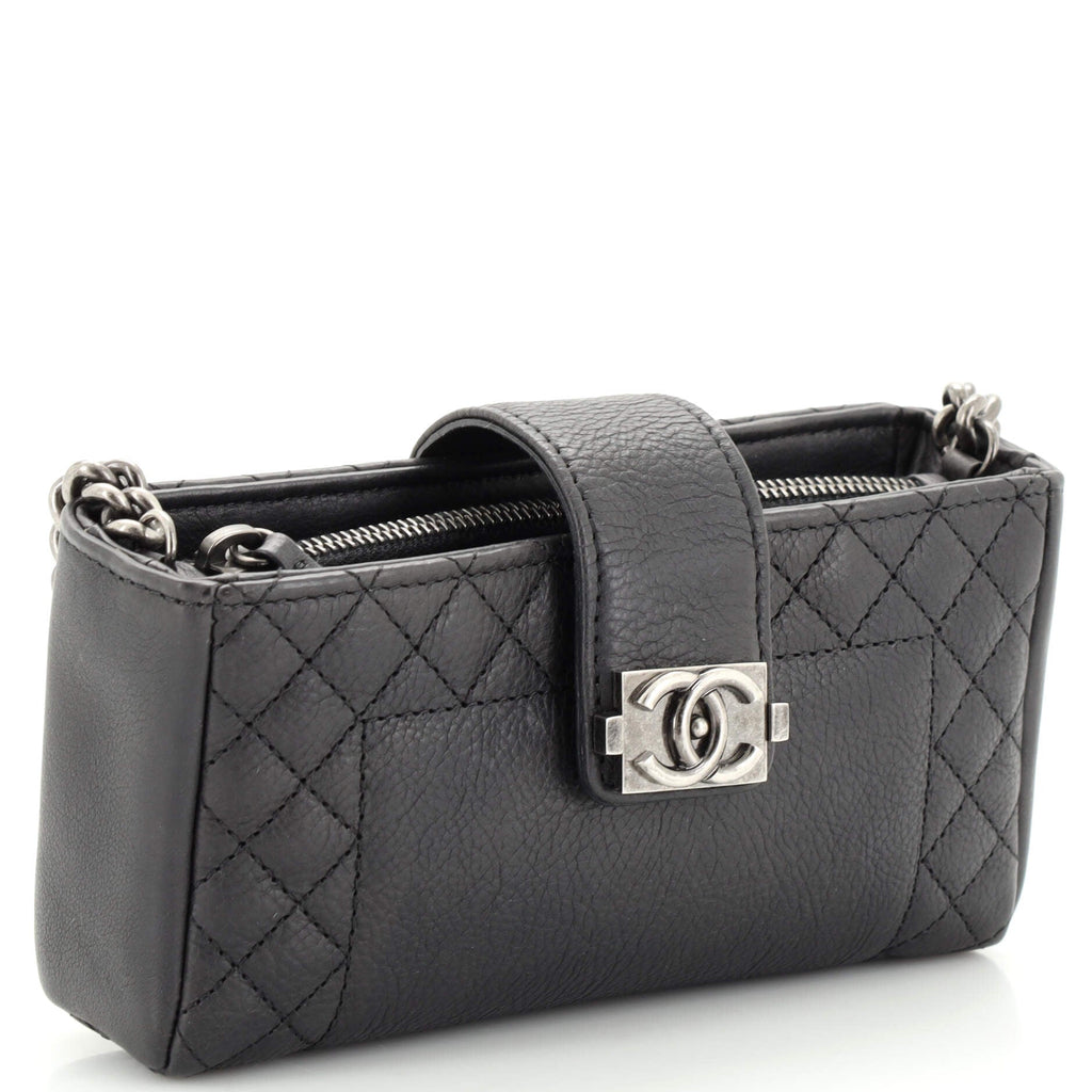 Reverso Boy Chain Phone Holder Crossbody Bag Calfskin Mini