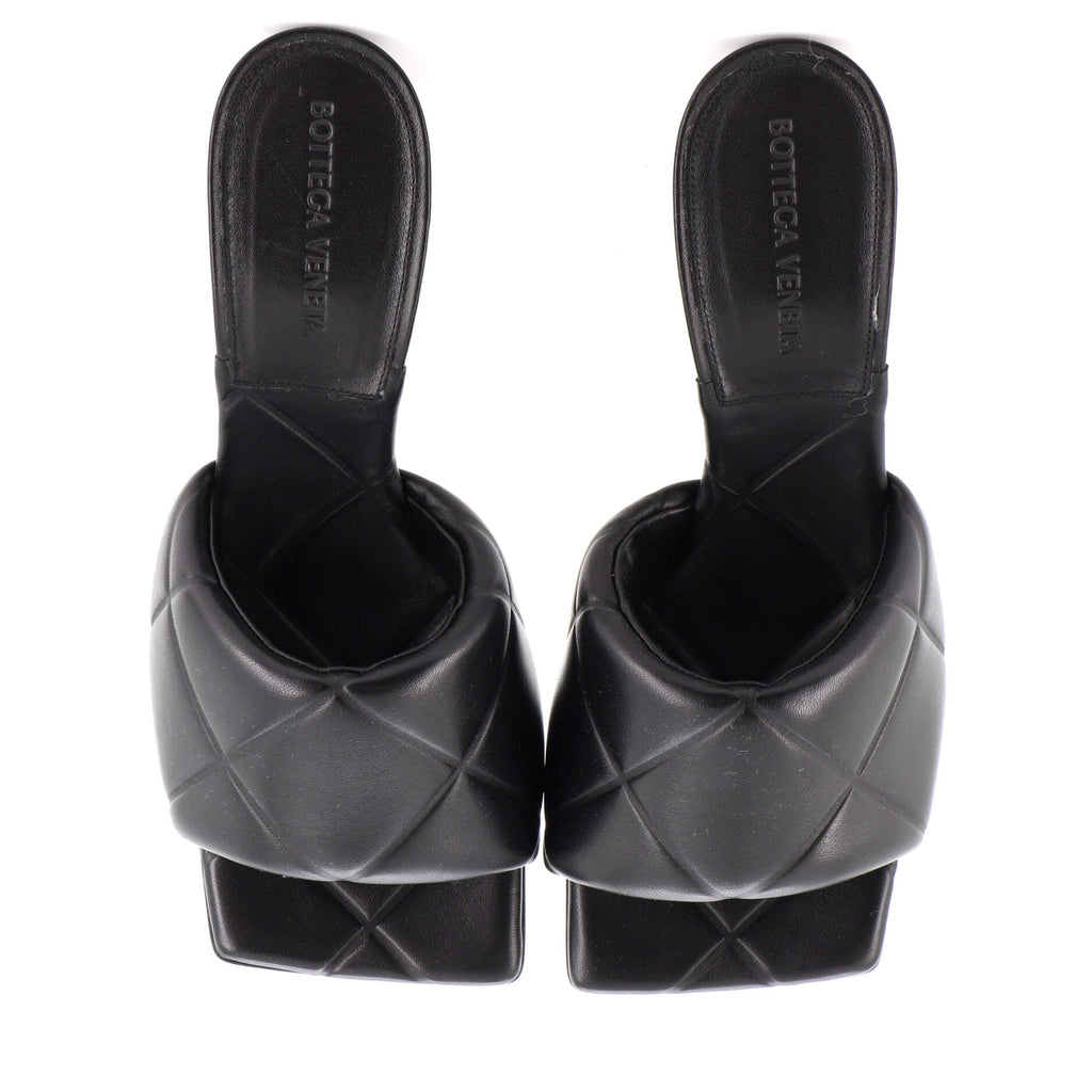 Women's Lido Heeled Sandals Quilted Embossed Leather