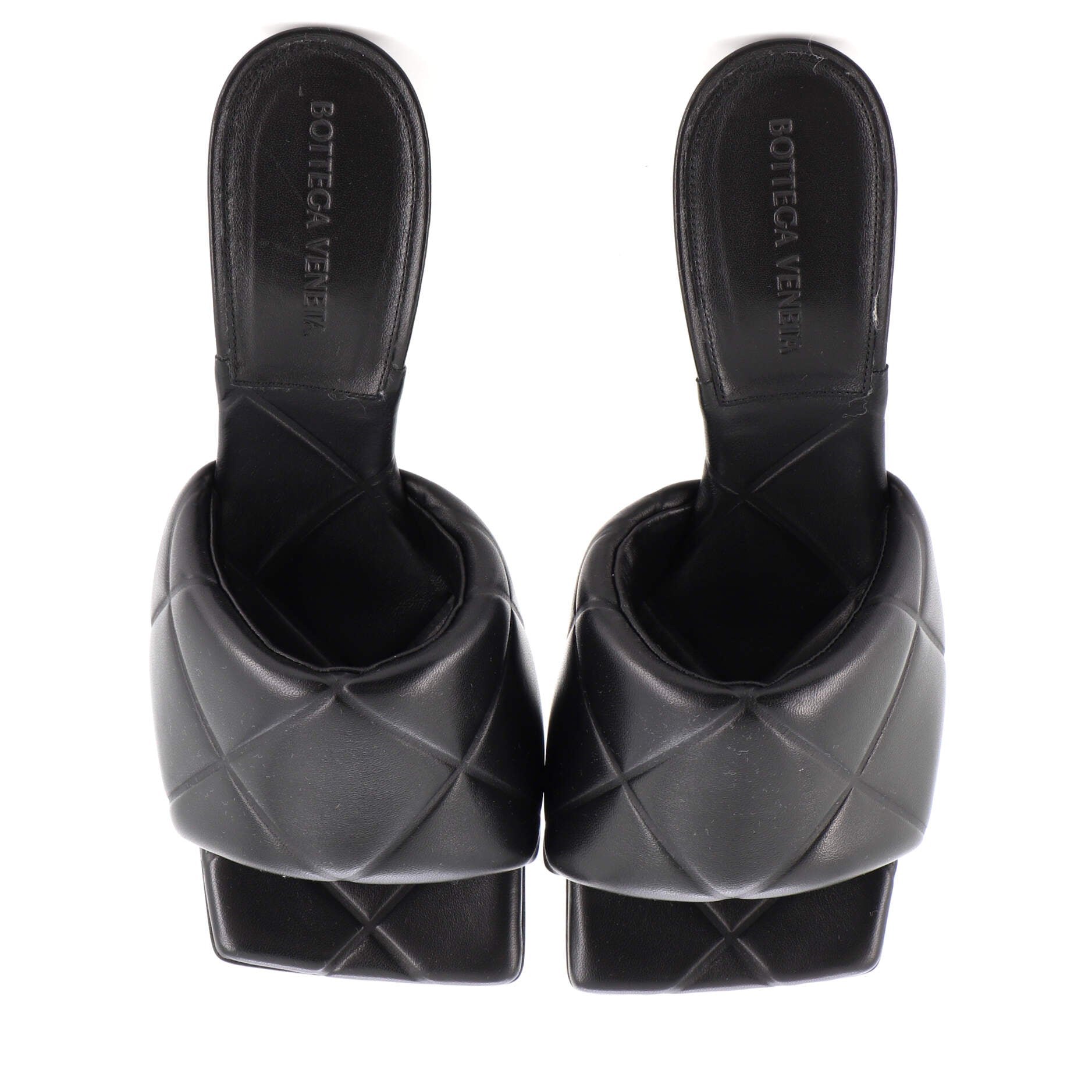 Women's Lido Heeled Sandals Quilted Embossed Leather
