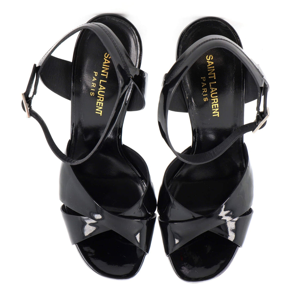 Women's Bianca Crossover Platform Stiletto Sandals Patent 105