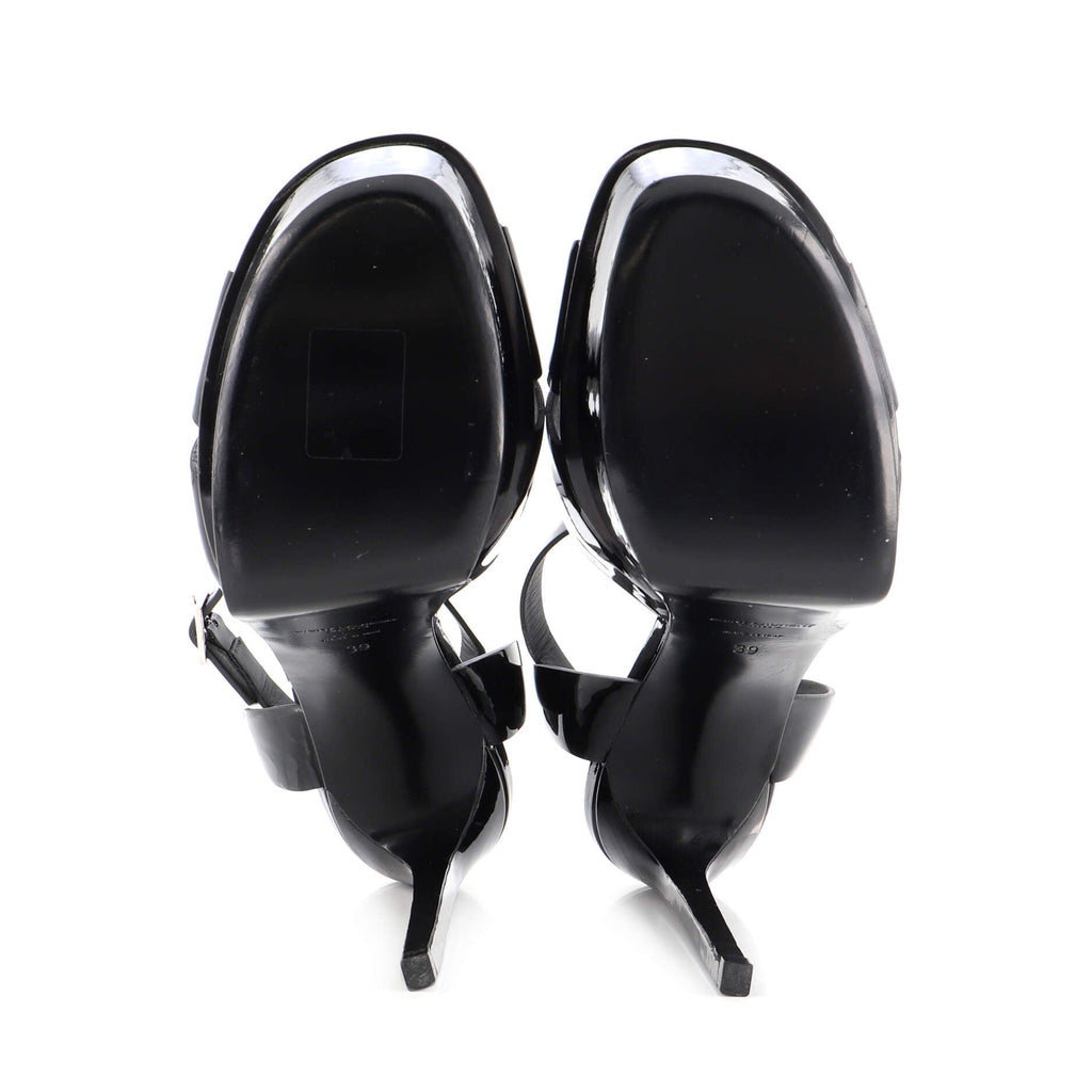 Women's Bianca Crossover Platform Stiletto Sandals Patent 105