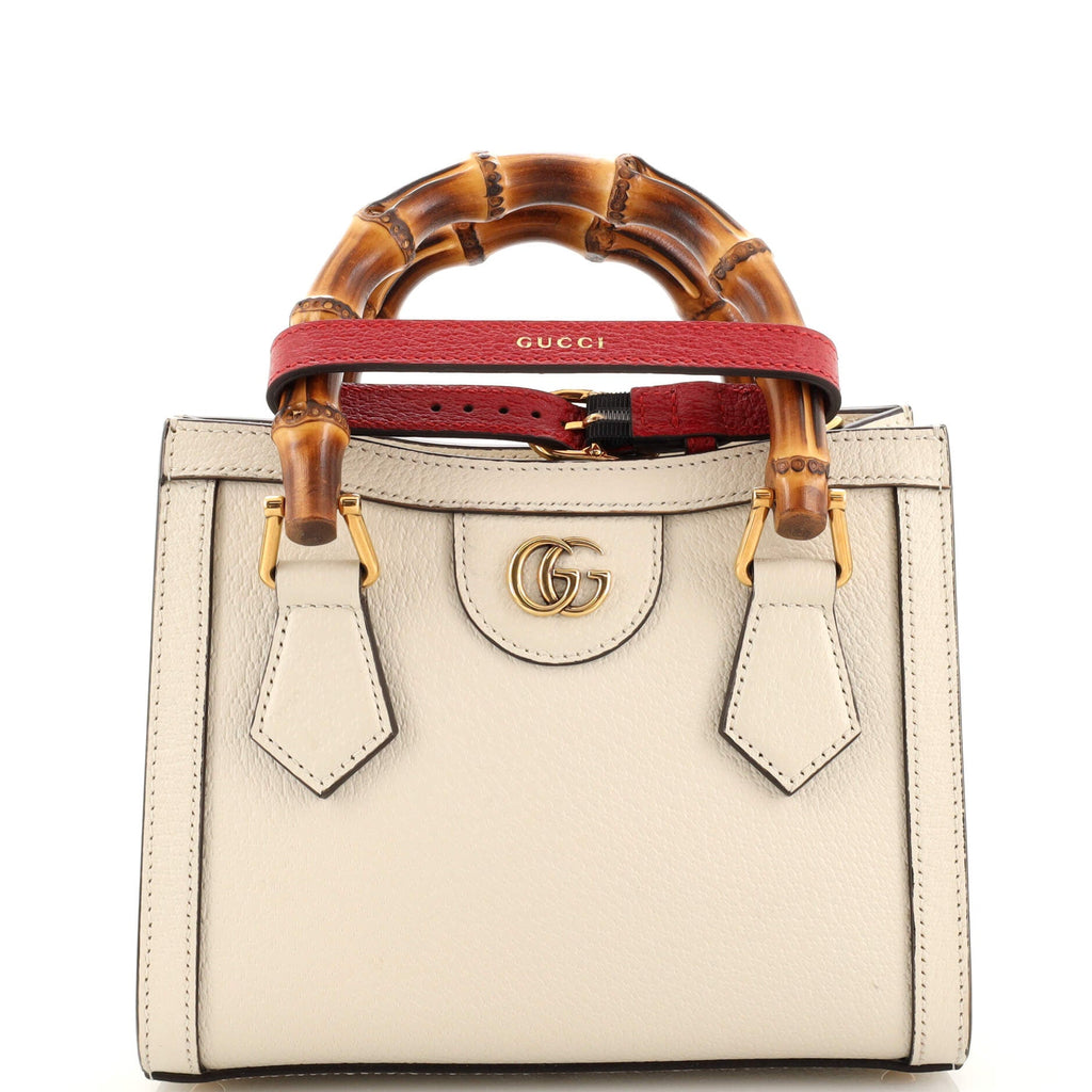 Diana NM Bamboo Handle Tote Leather Mini