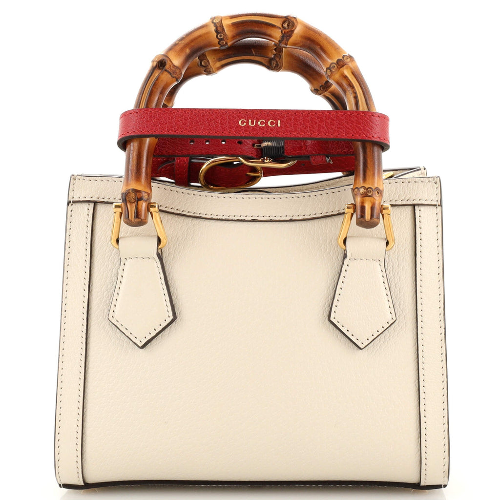 Diana NM Bamboo Handle Tote Leather Mini